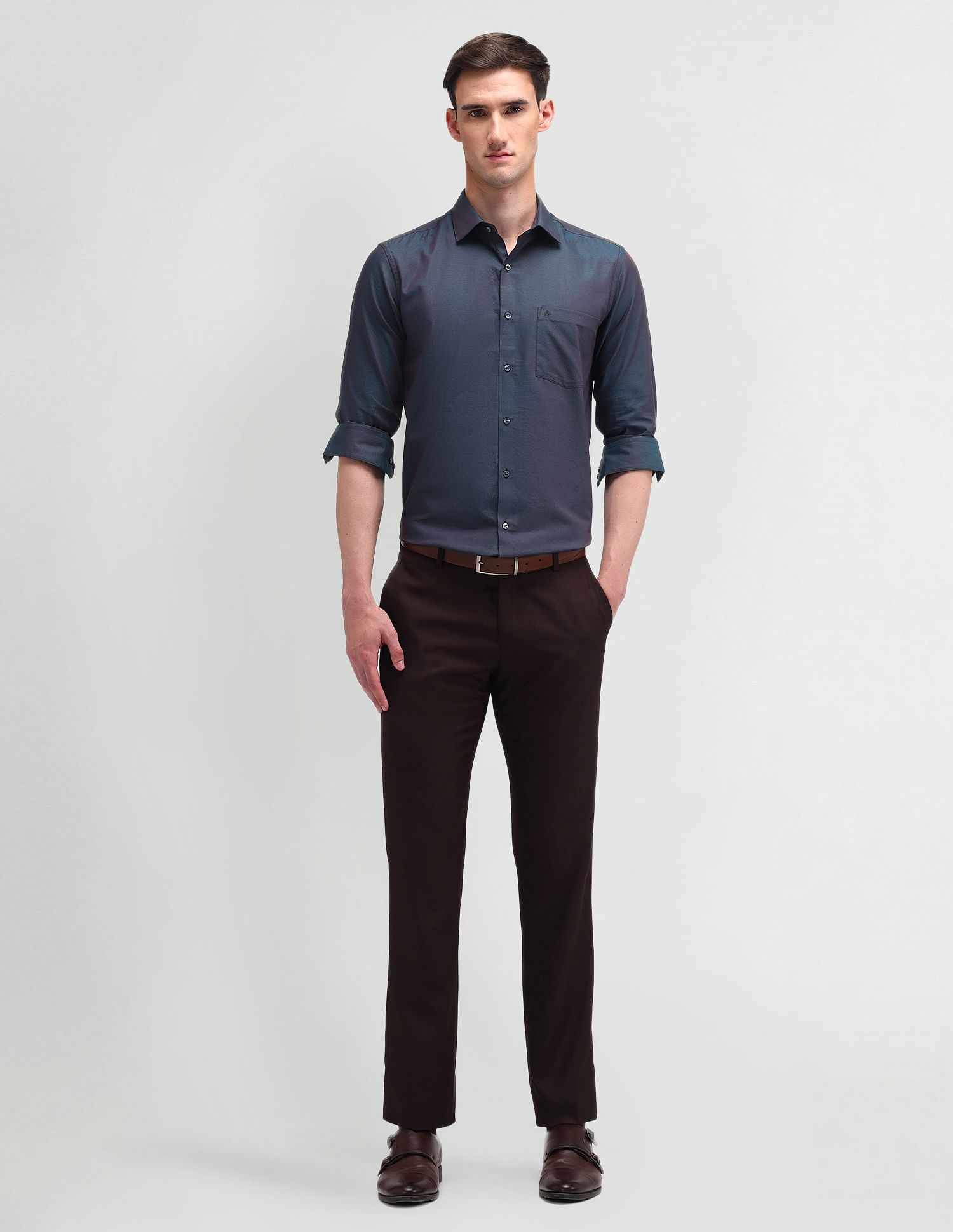 Arrow Liberty Classic Fit Textured Shirt
