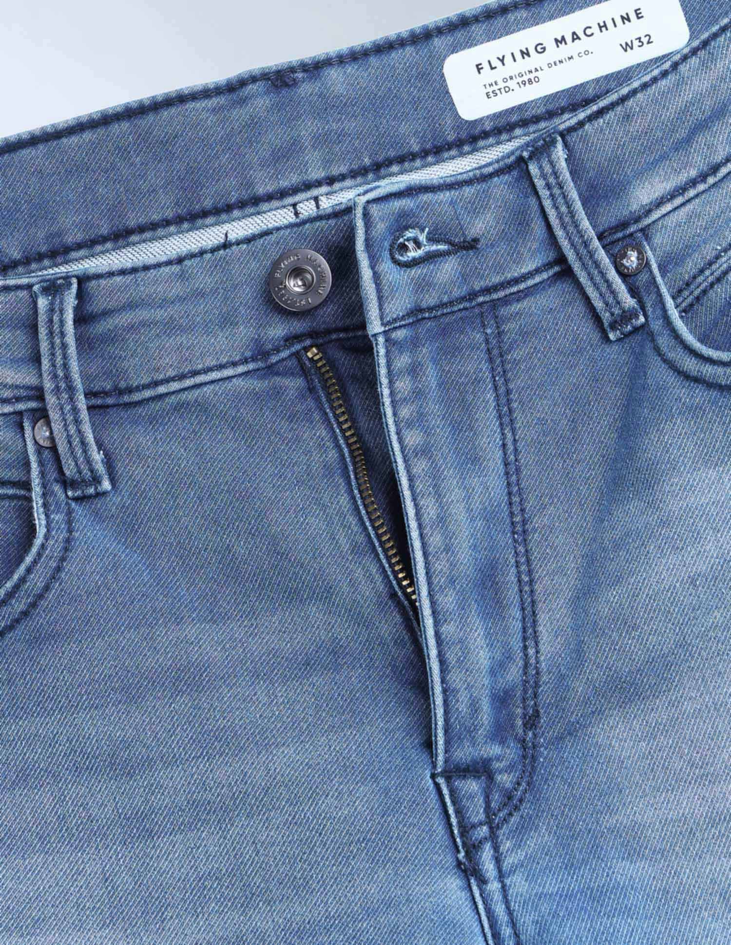 Flying Machine Freddie Slim Straight Fit Flex Knit Jeans