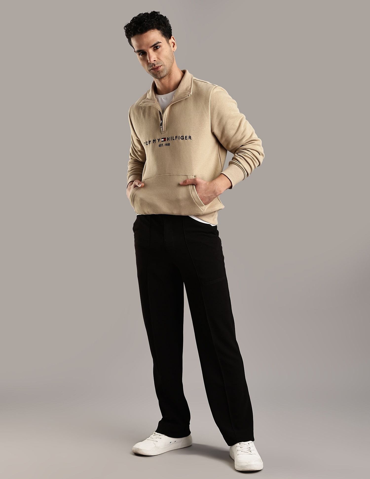 Tommy Hilfiger Embroidered Logo Regular-Fit Cotton Sweatshirt