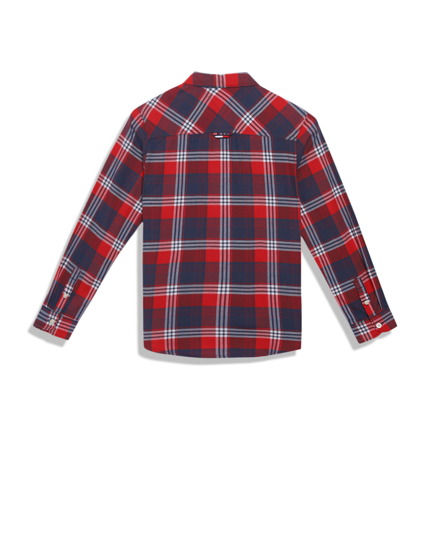Tommy Hilfiger Kids Boys Plaid Twill Shirt