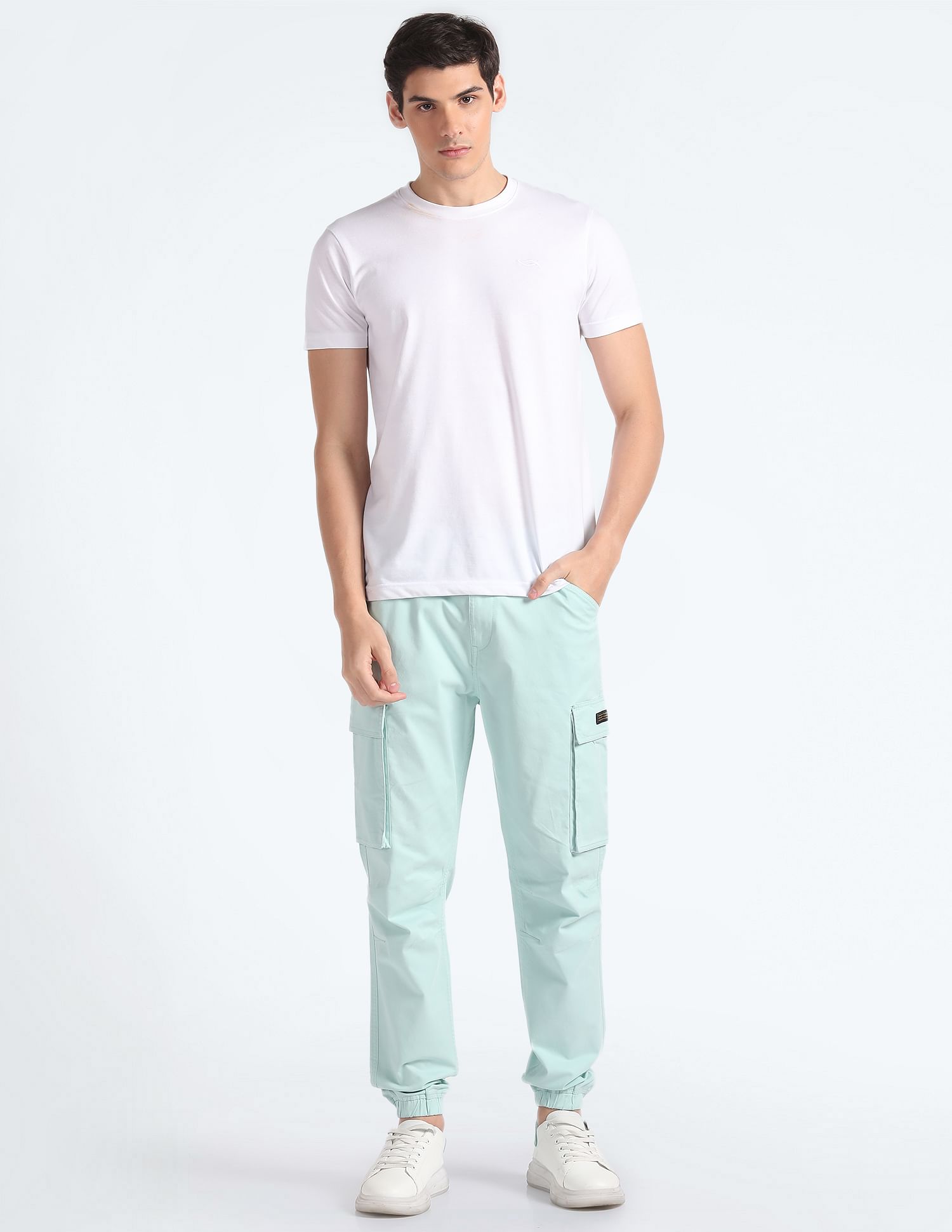 Flying Machine Slim Jogger Fit Cargo Trousers
