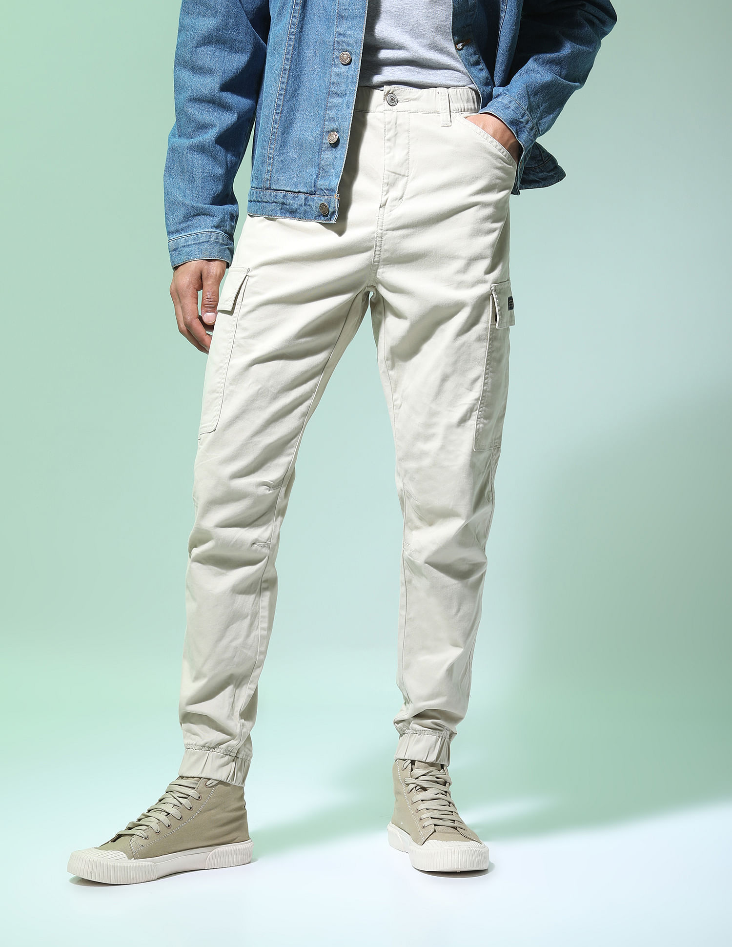 Navy Tapered Slim Fit Cargo Pants – MONDO Menswear