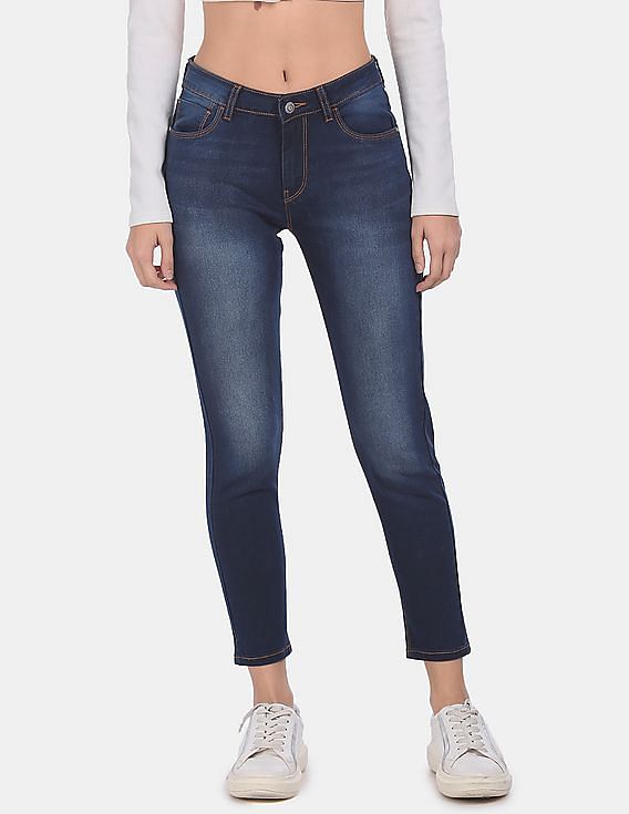 Flying Machine Women Mid Rise Veronica Skinny Fit Jeans