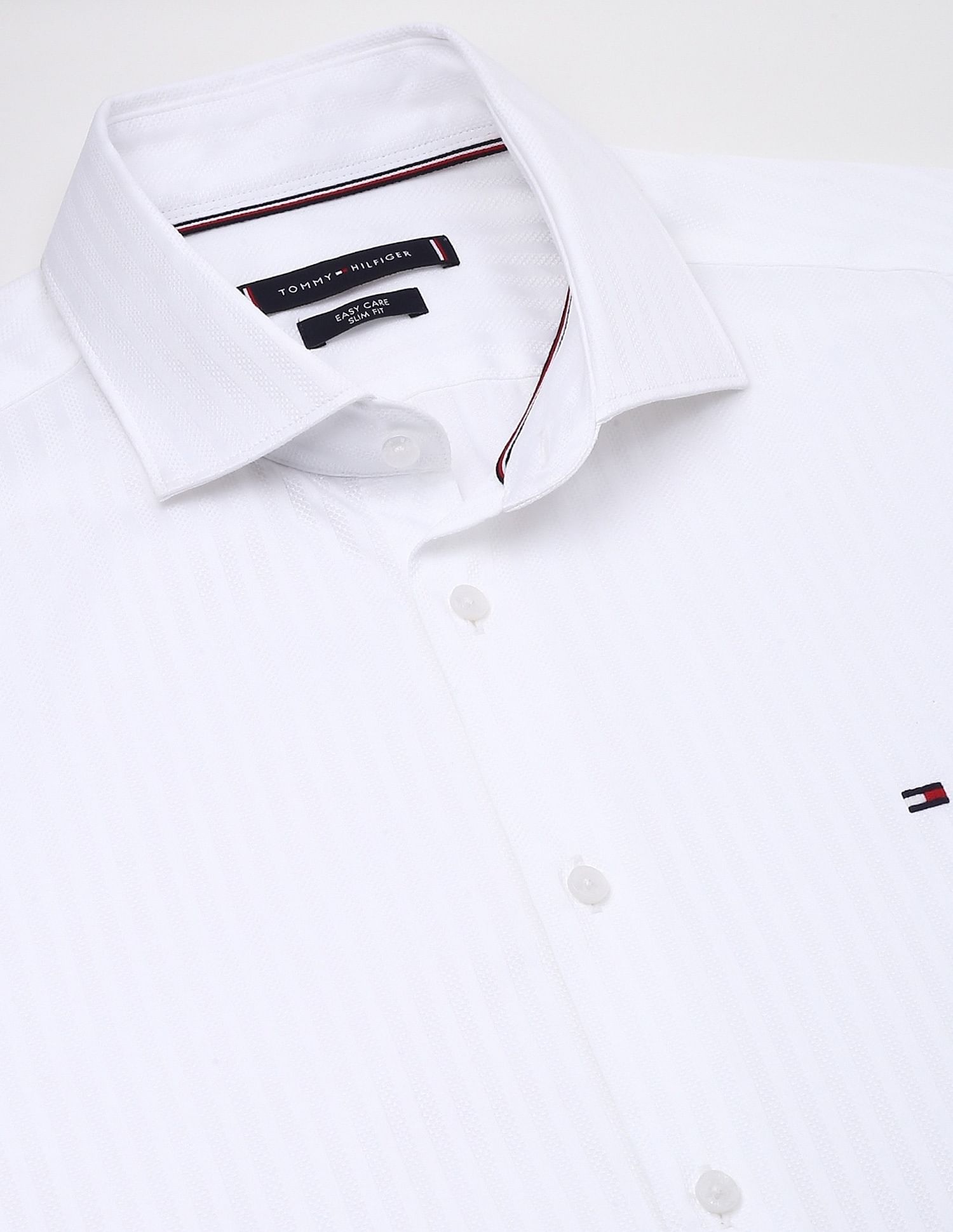 Tommy Hilfiger Striped Slim-Fit Cotton Shirt