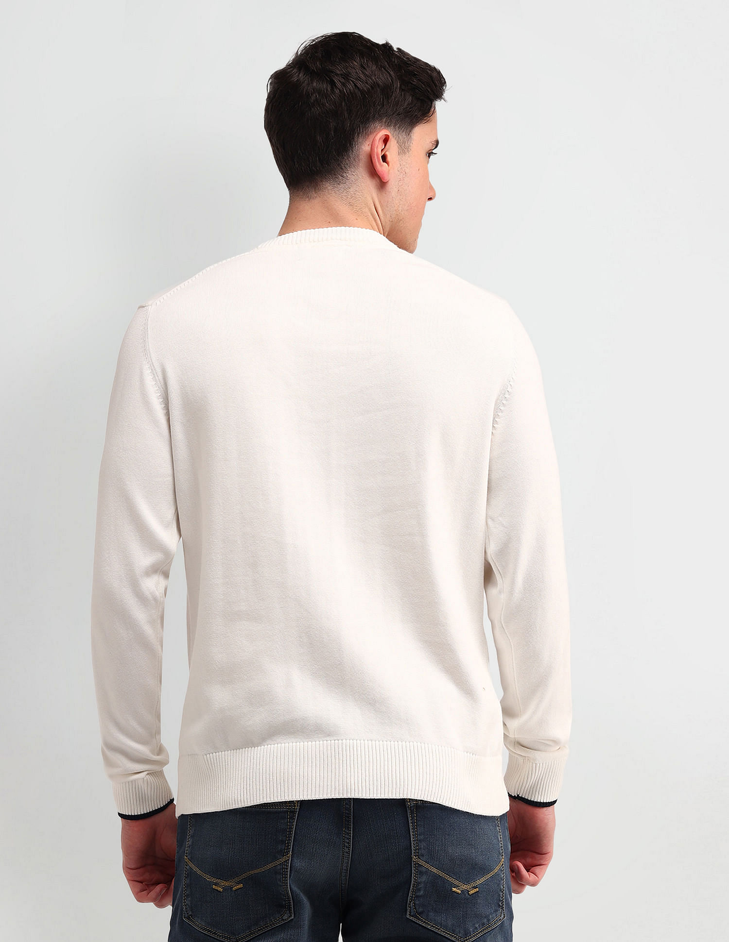 U.S. Polo Assn. Denim Co. Brand Printed Regular Fit Sweater