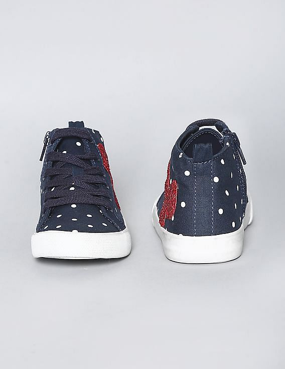 Buy GAP Girls Blue Disney Mickey Mouse And Dots Embellished Buy GAP Girls Blue Disney Mickey Mouse And Dots Embellished