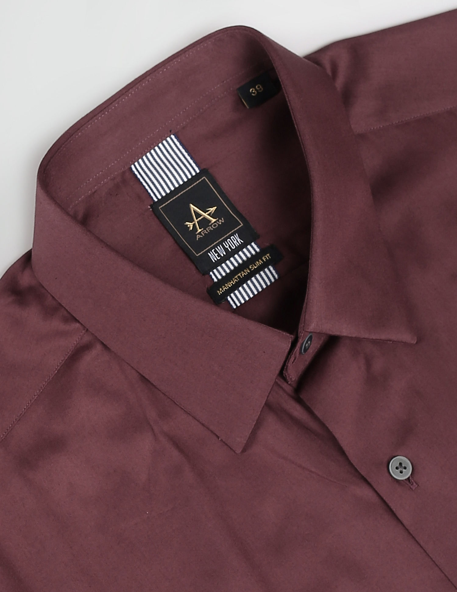Arrow Newyork Point Collar Twill Shirt