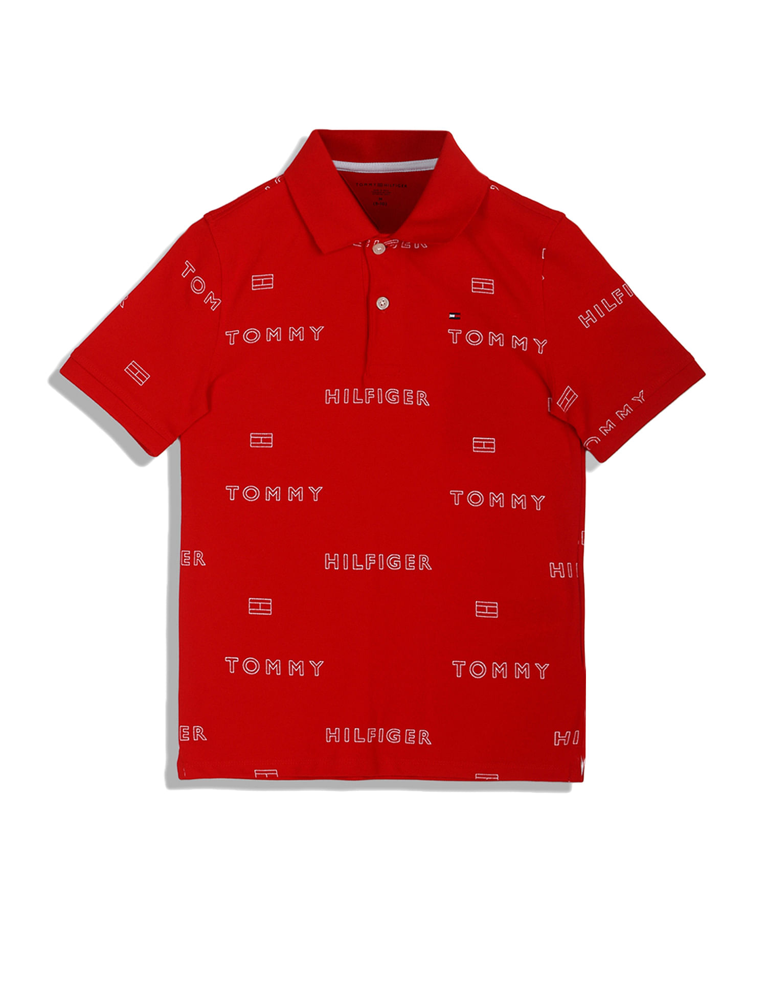 Buy Tommy Hilfiger Kids Repeat Logo Pique Polo Shirt 