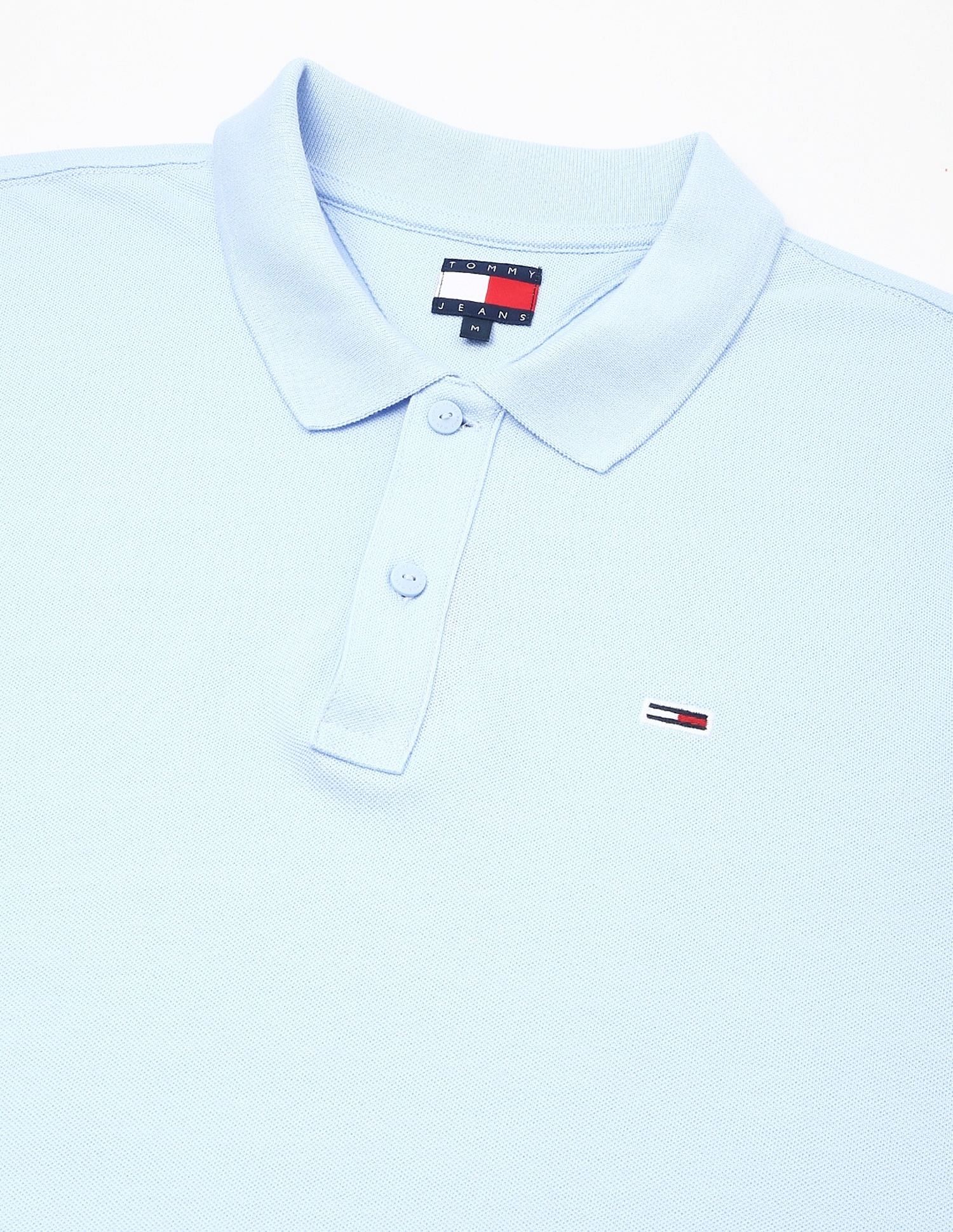Tommy Hilfiger Solid Slim-Fit Cotton Polo Shirt