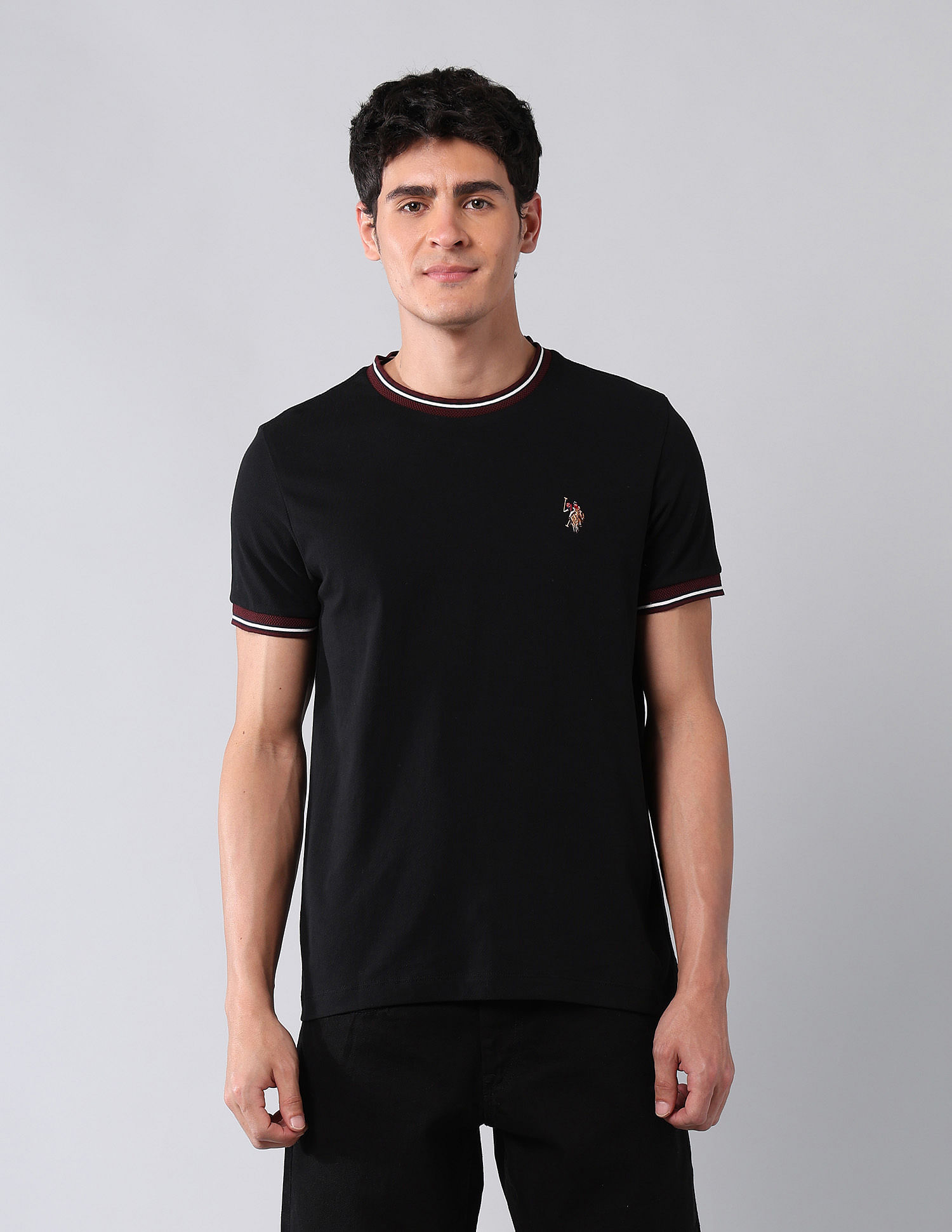 U.S. Polo Assn. Denim Co. Muscle Fit Pure Cotton Colligiate T-Shirt