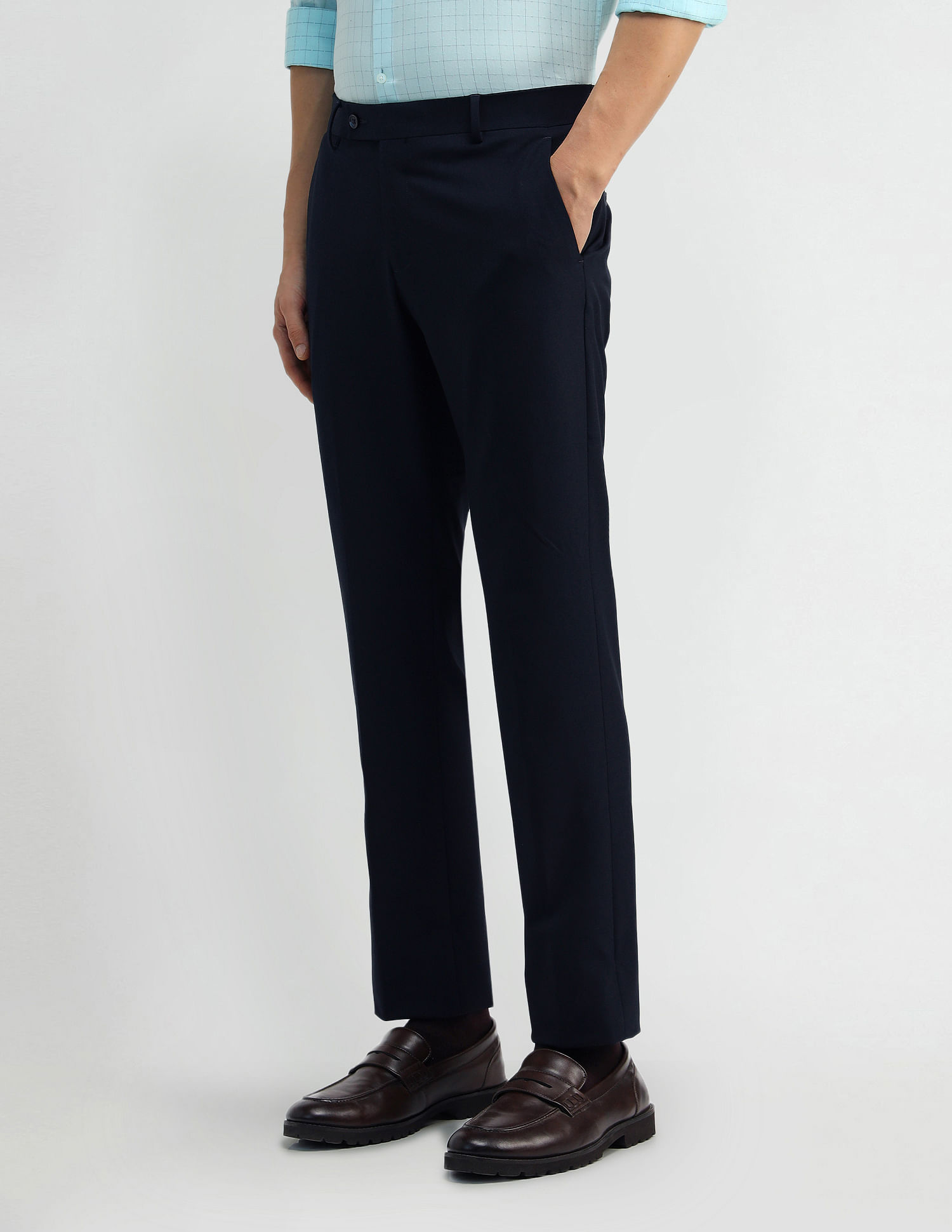 Arrow Mid Rise Tapered Fit Trousers