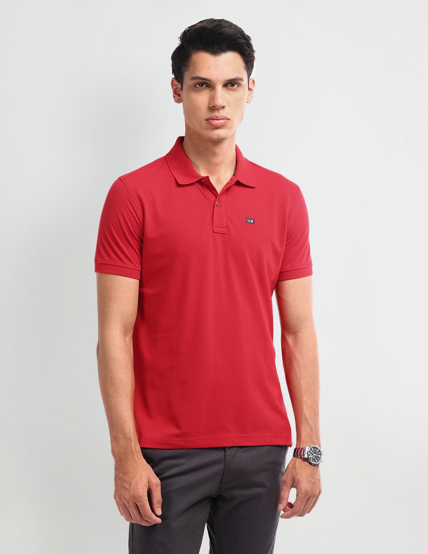 Arrow Sport Solid Regular Fit Polo Shirt