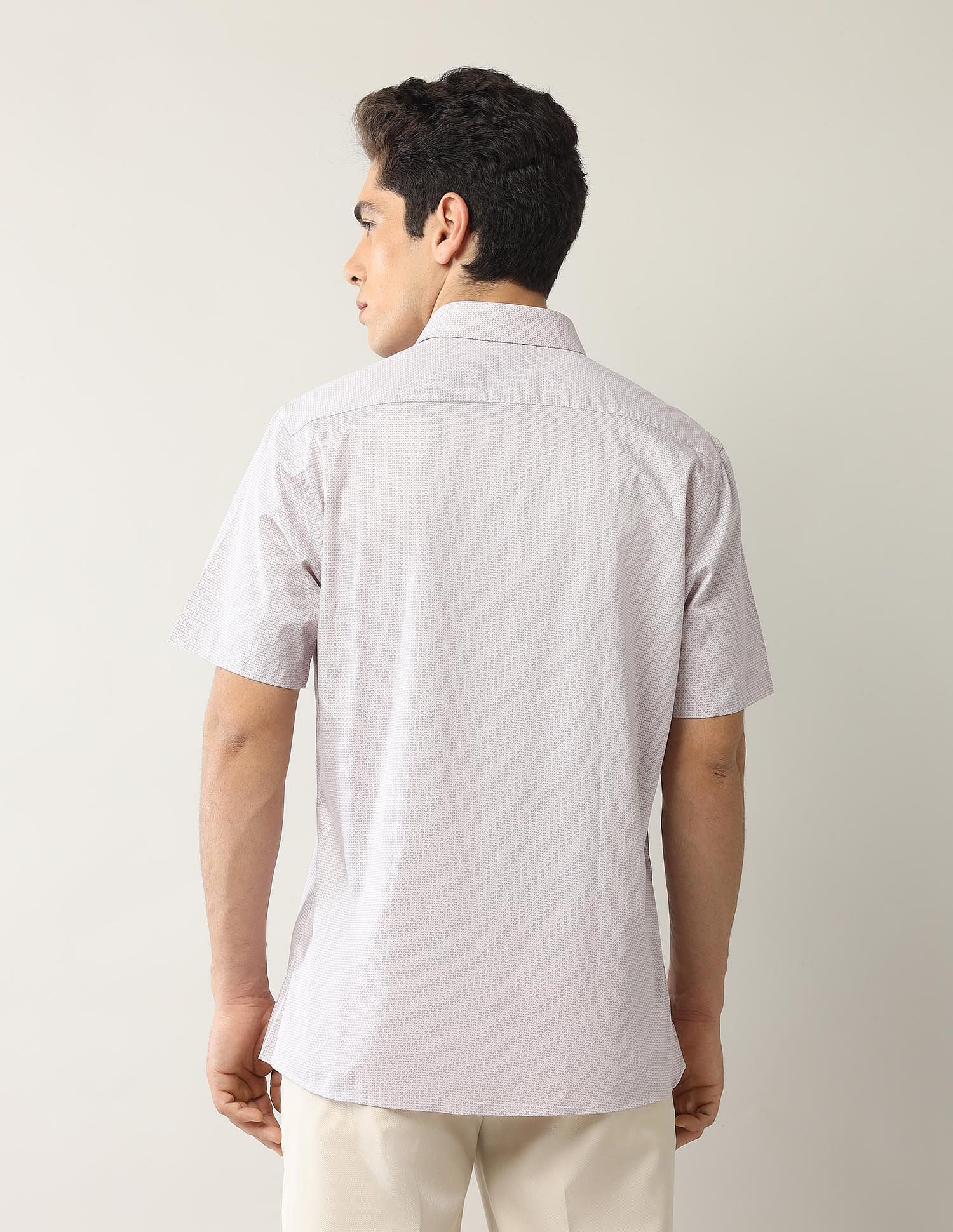Arrow Geometric Printed Liberty Classic Fit Twill Shirt