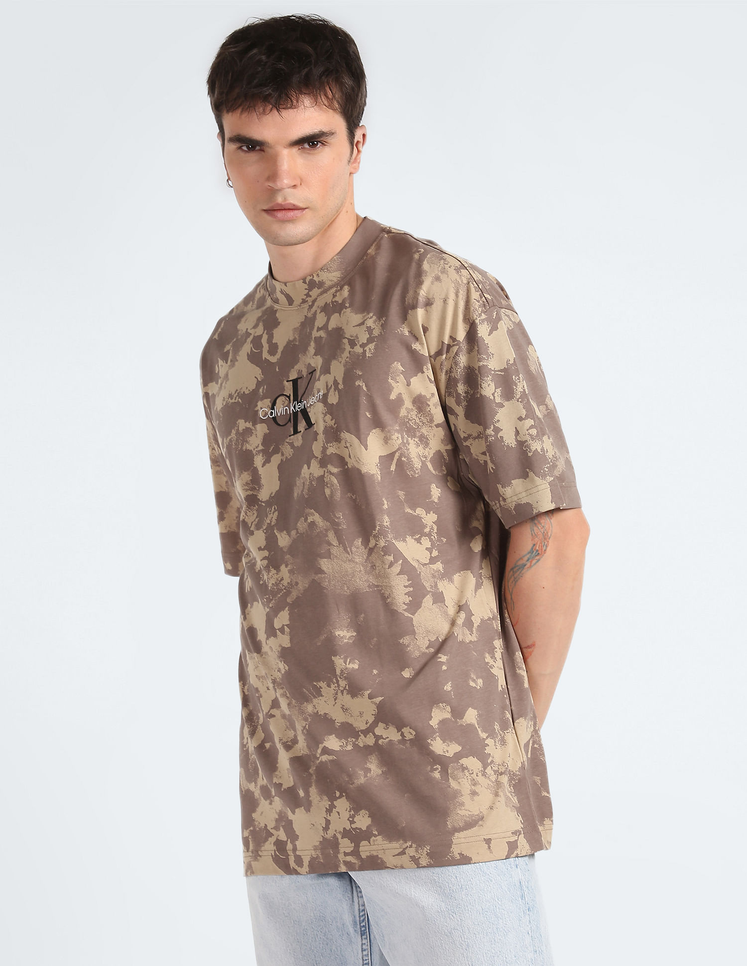 Calvin klein best sale camo shirt