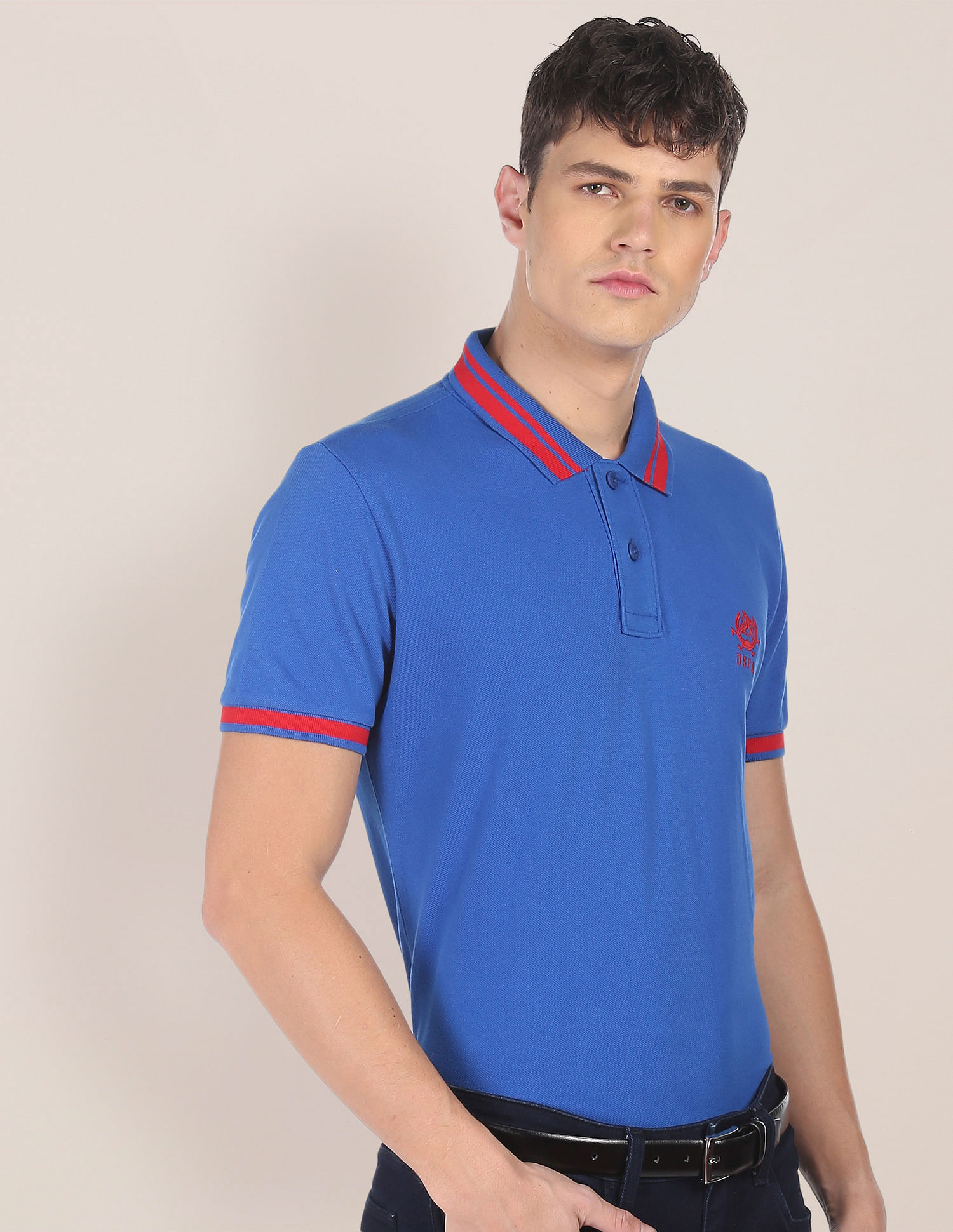 U.S. Polo Assn. Cotton Solid Polo Shirt
