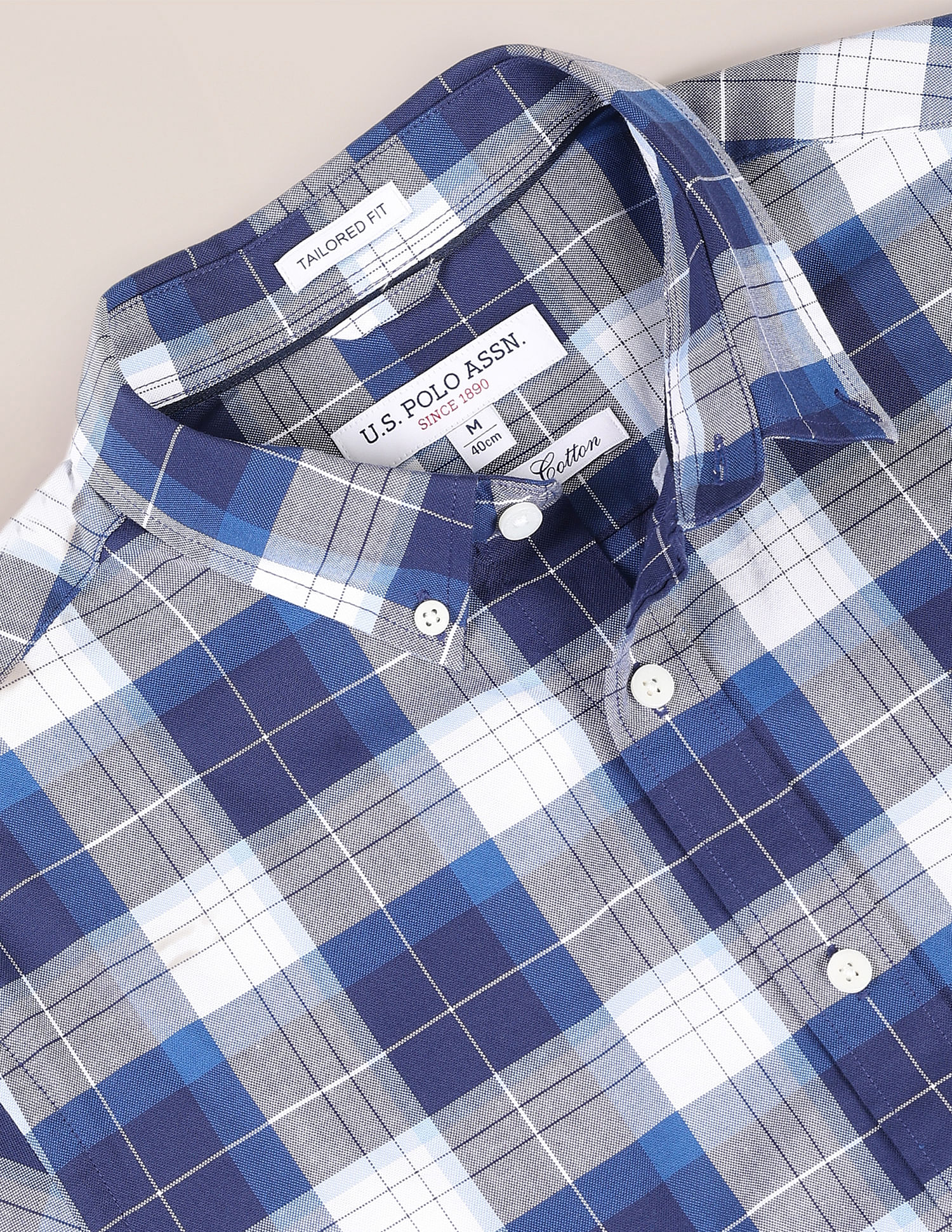 U.S. Polo Assn. Button Down Collar Plaid Shirt