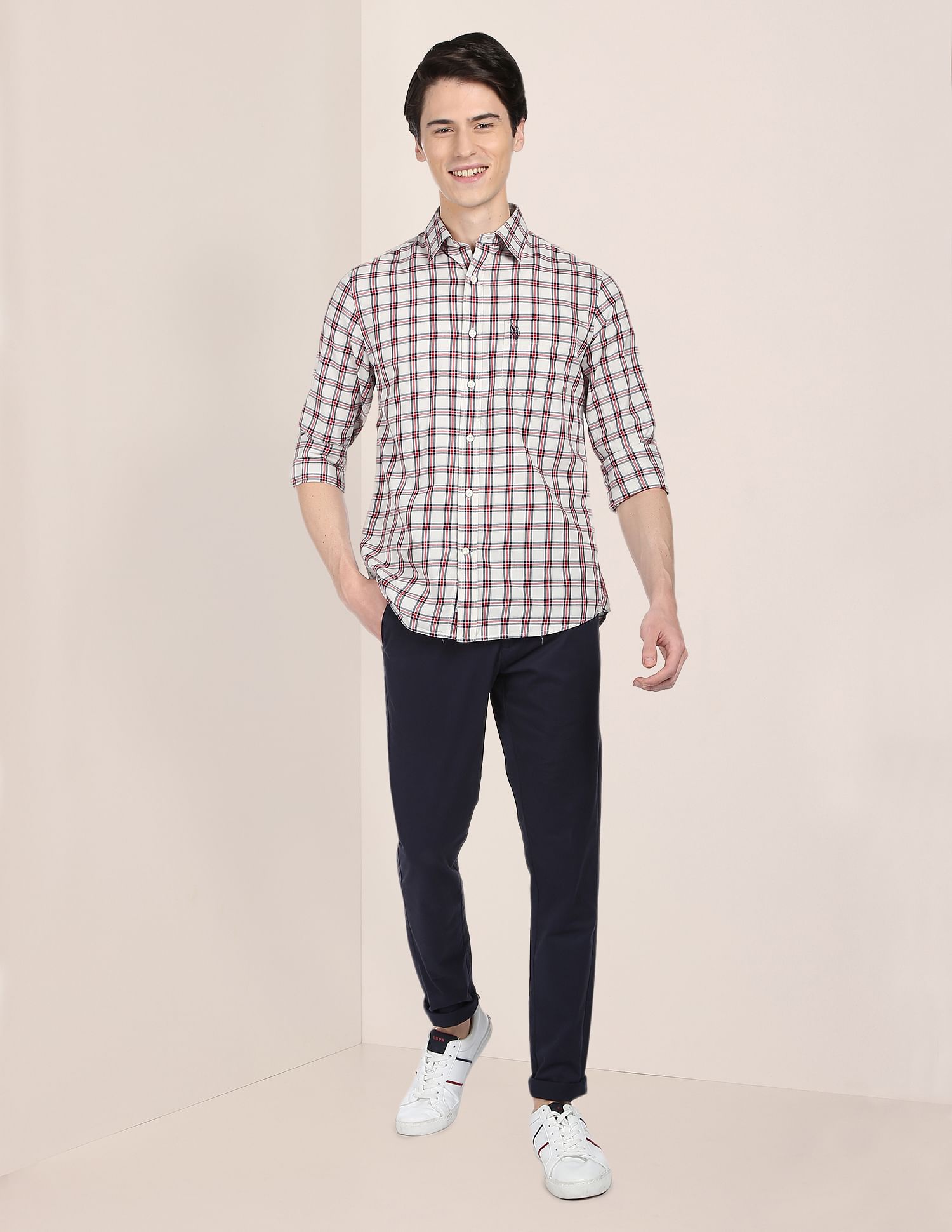 U.S. Polo Assn. Tartan Check Twill Casual Shirt