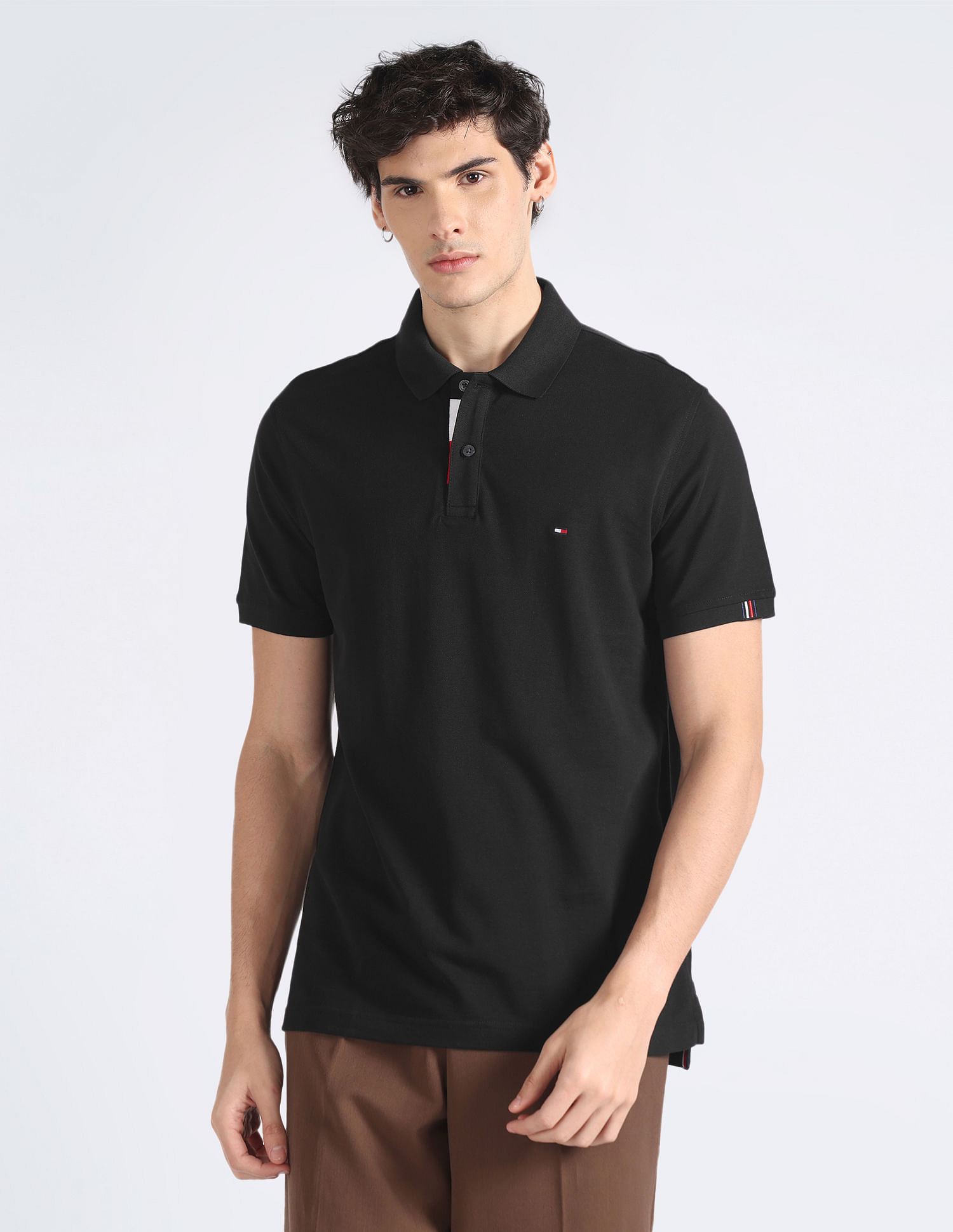 Tommy Hilfiger Signature Placket Cotton Polo Shirt