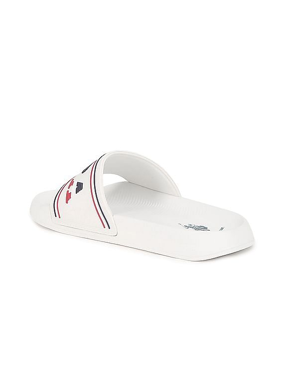 U.S. Polo Assn. Men Embossed Logo Lightweight Nordin Slides