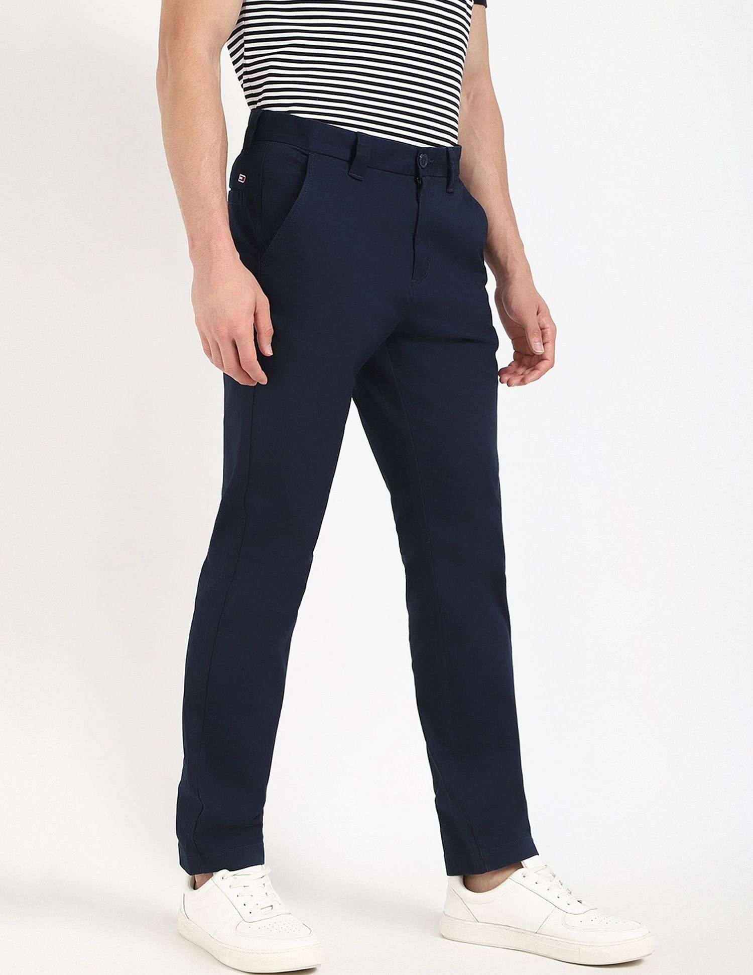 Tommy Hilfiger Solid Relaxed Fit Trouser