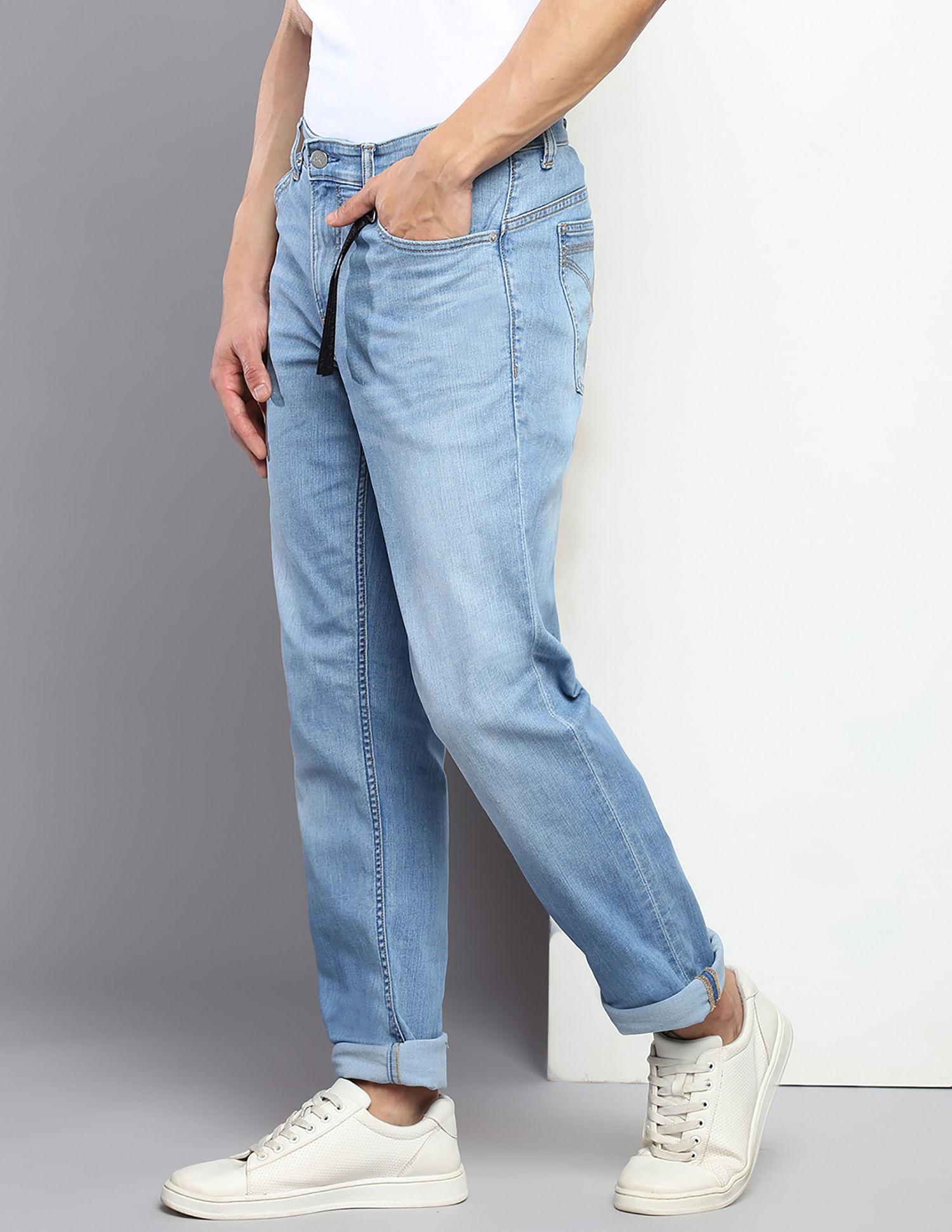 Calvin Klein Jeans Mid Rise Slim Fit Stone Wash Jeans