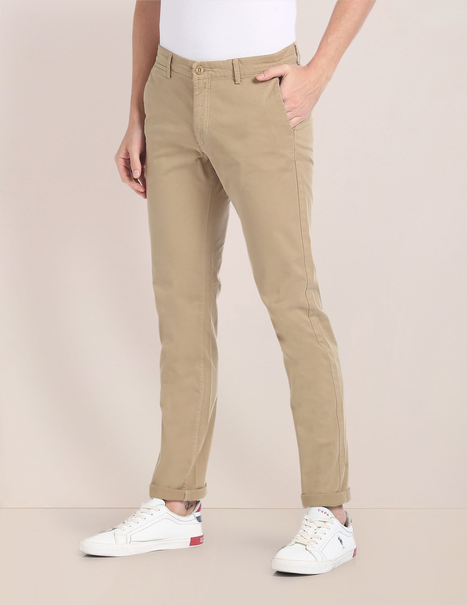 U.S. Polo Assn. Denver Slim Fit Overdyed Trousers