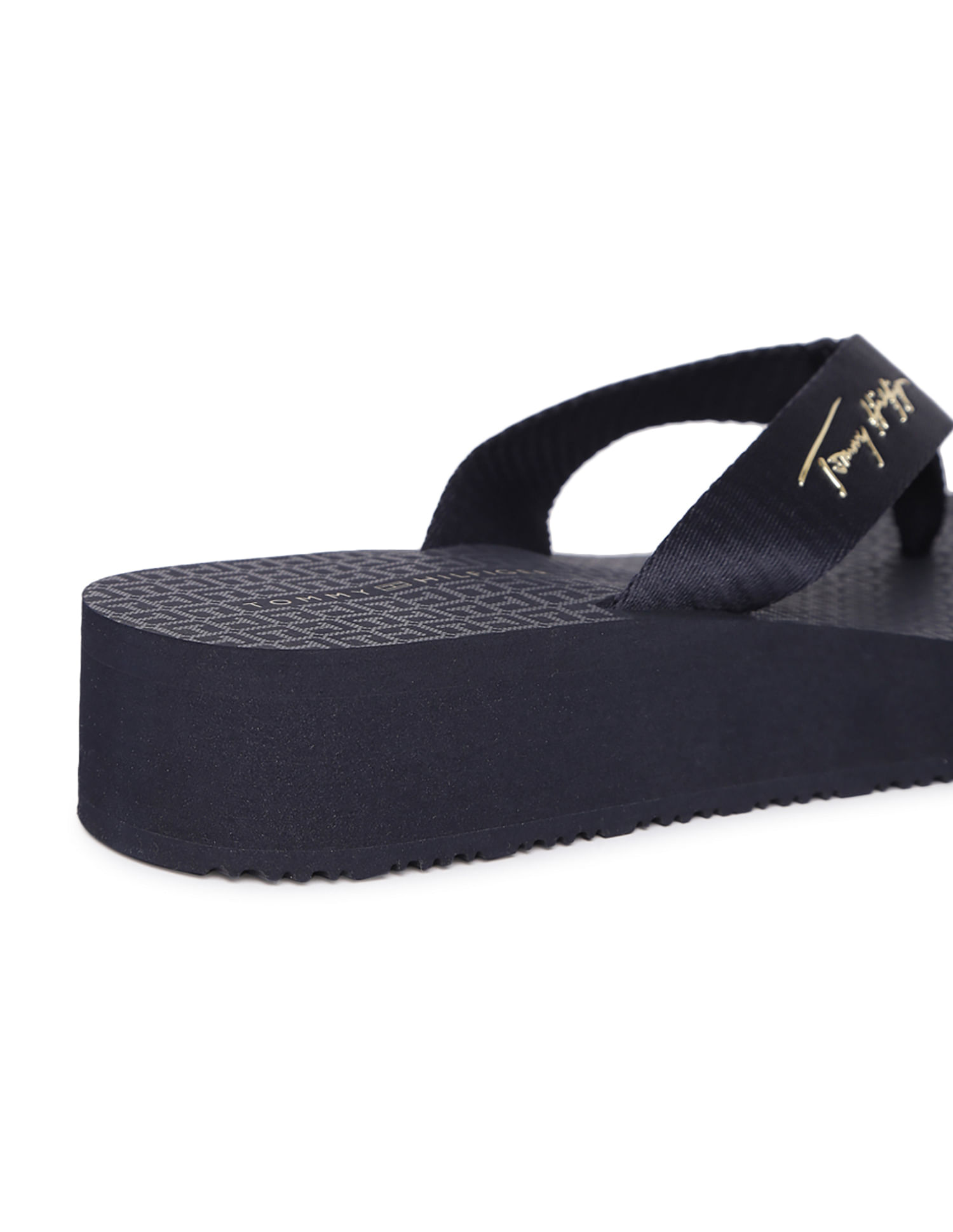 Tommy hilfiger wedge flip flops hot sale