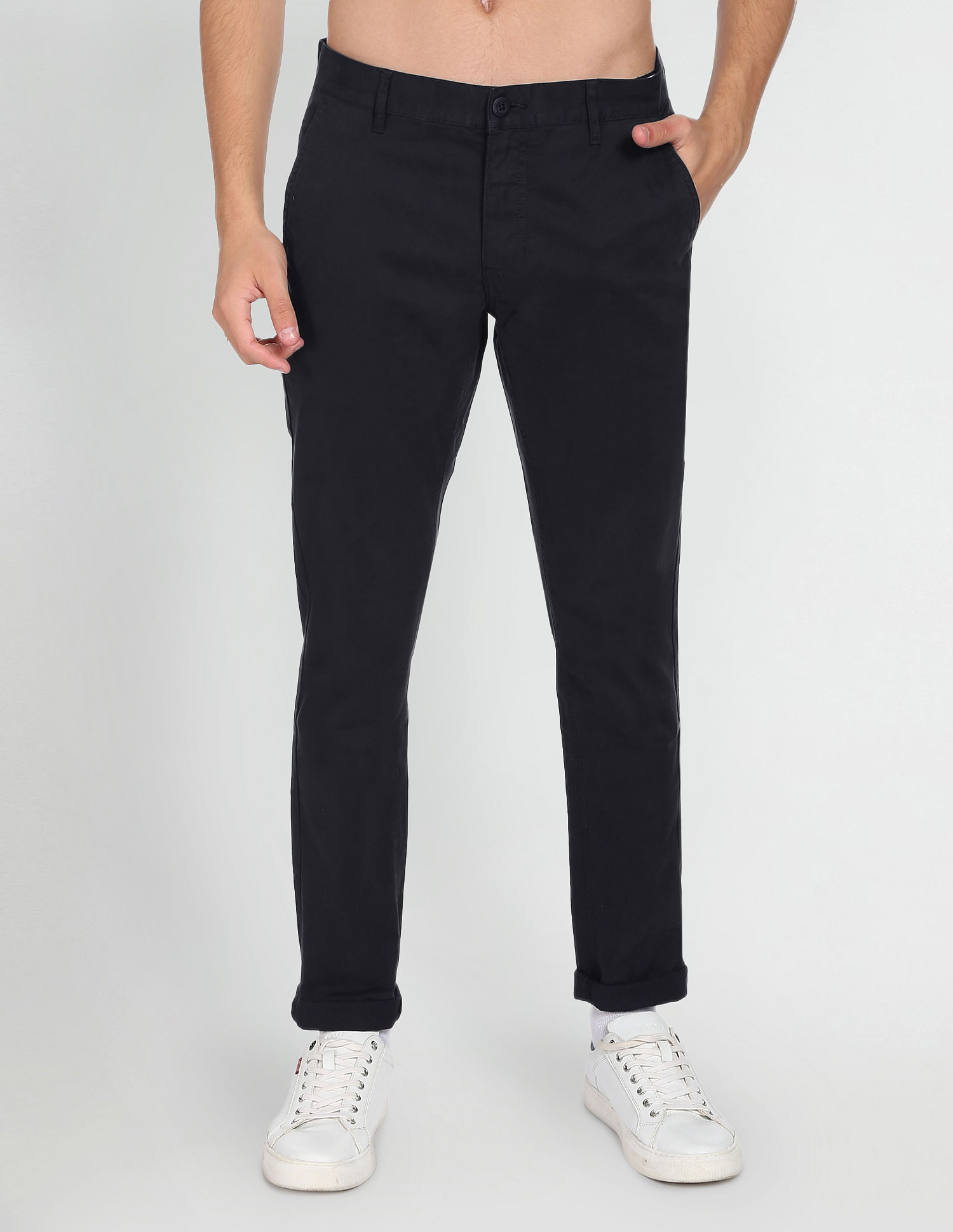 Flying Machine Solid Twill Trousers