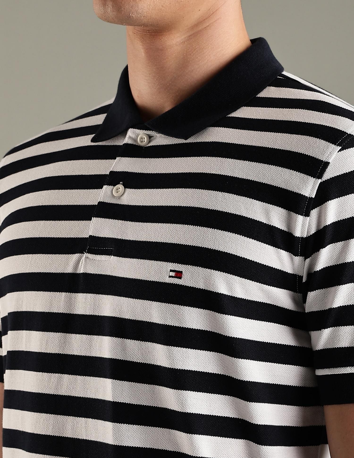 Tommy Hilfiger Striped Relaxed-Fit Cotton Polo Shirt