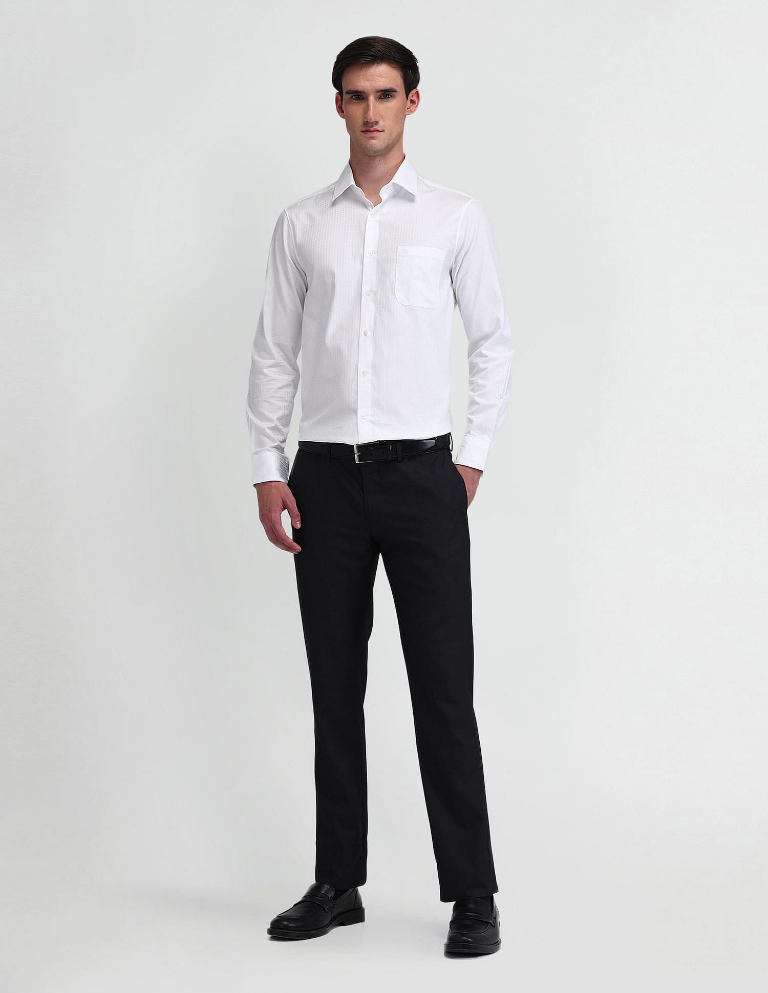 Arrow Brooklyn Fit Textured Dobby Shirt