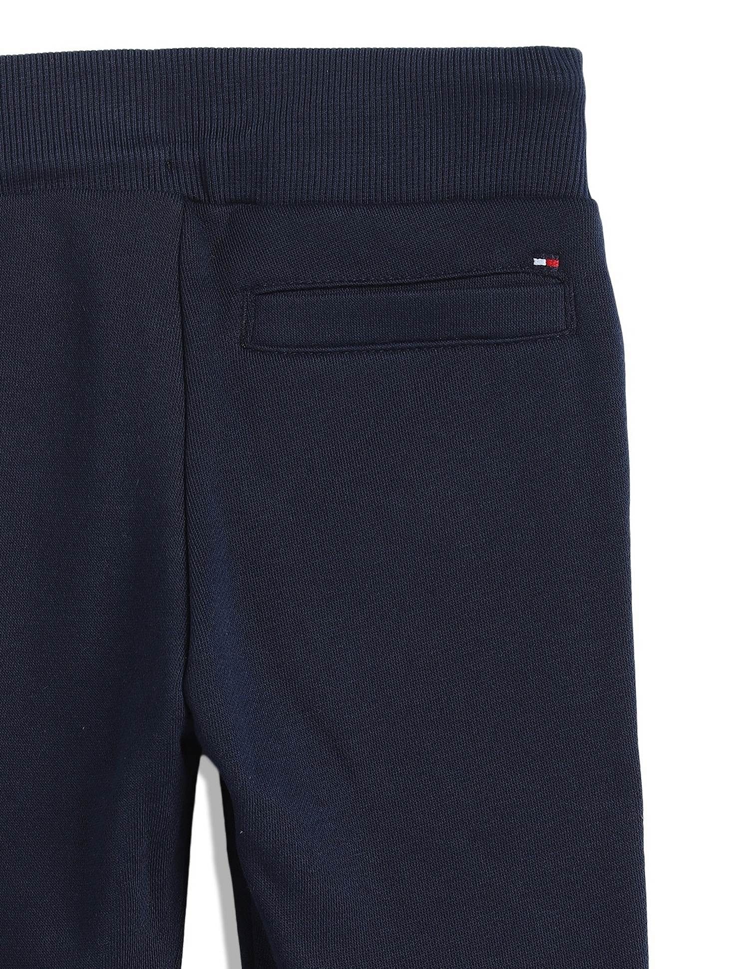 Tommy Hilfiger Kids Boys Solid Regular-Fit Cotton Trouser
