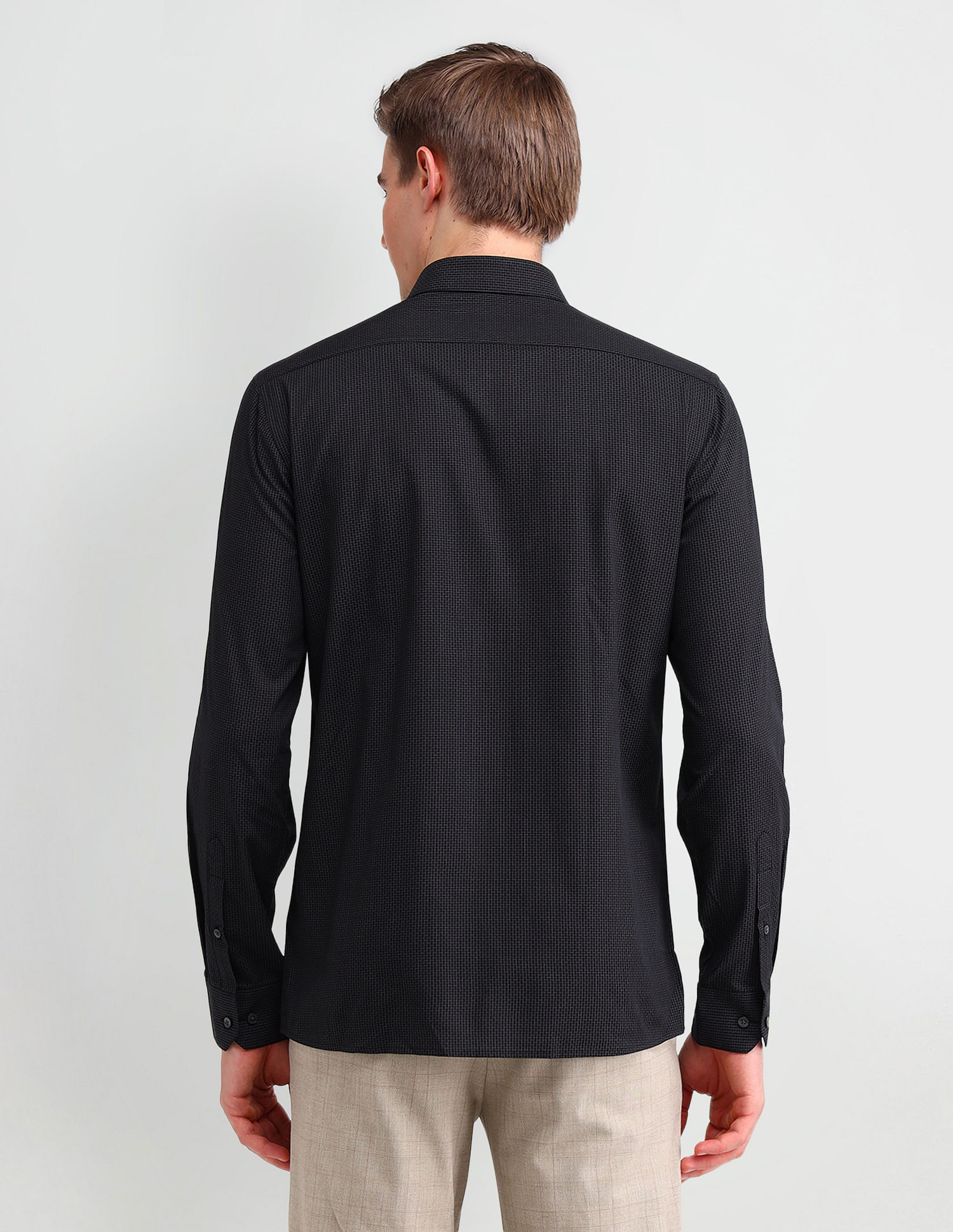 Arrow Brooklyn Fit Windowpane Checked Shirt