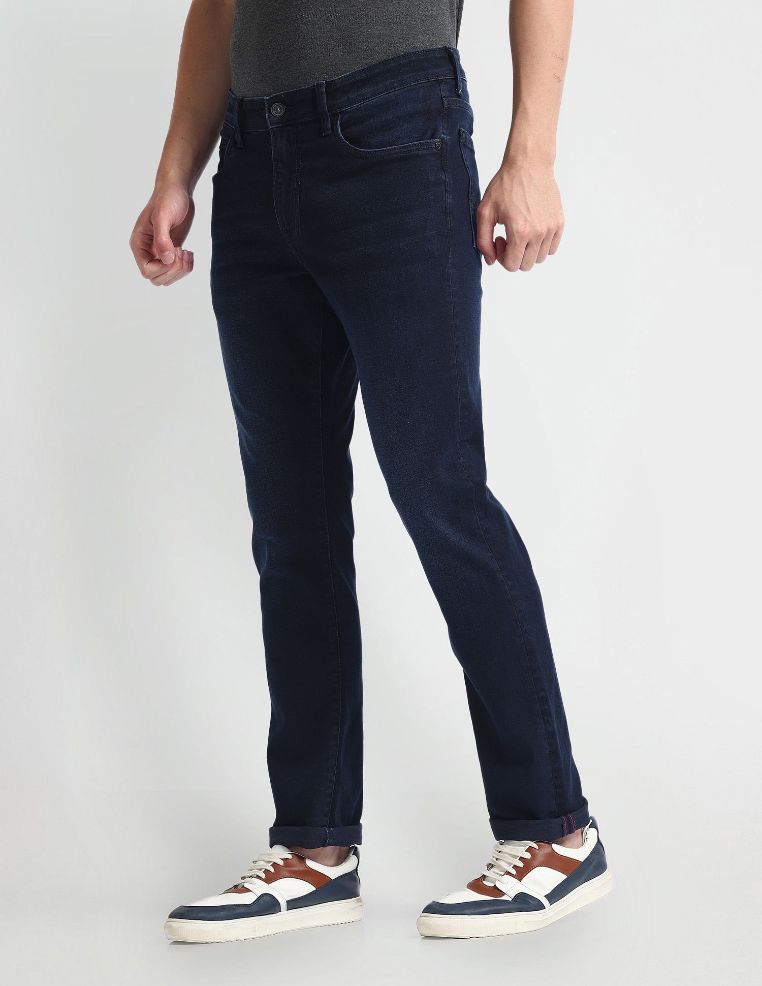 Arrow Sports Mid Rise Jameson Slim Fit Jeans