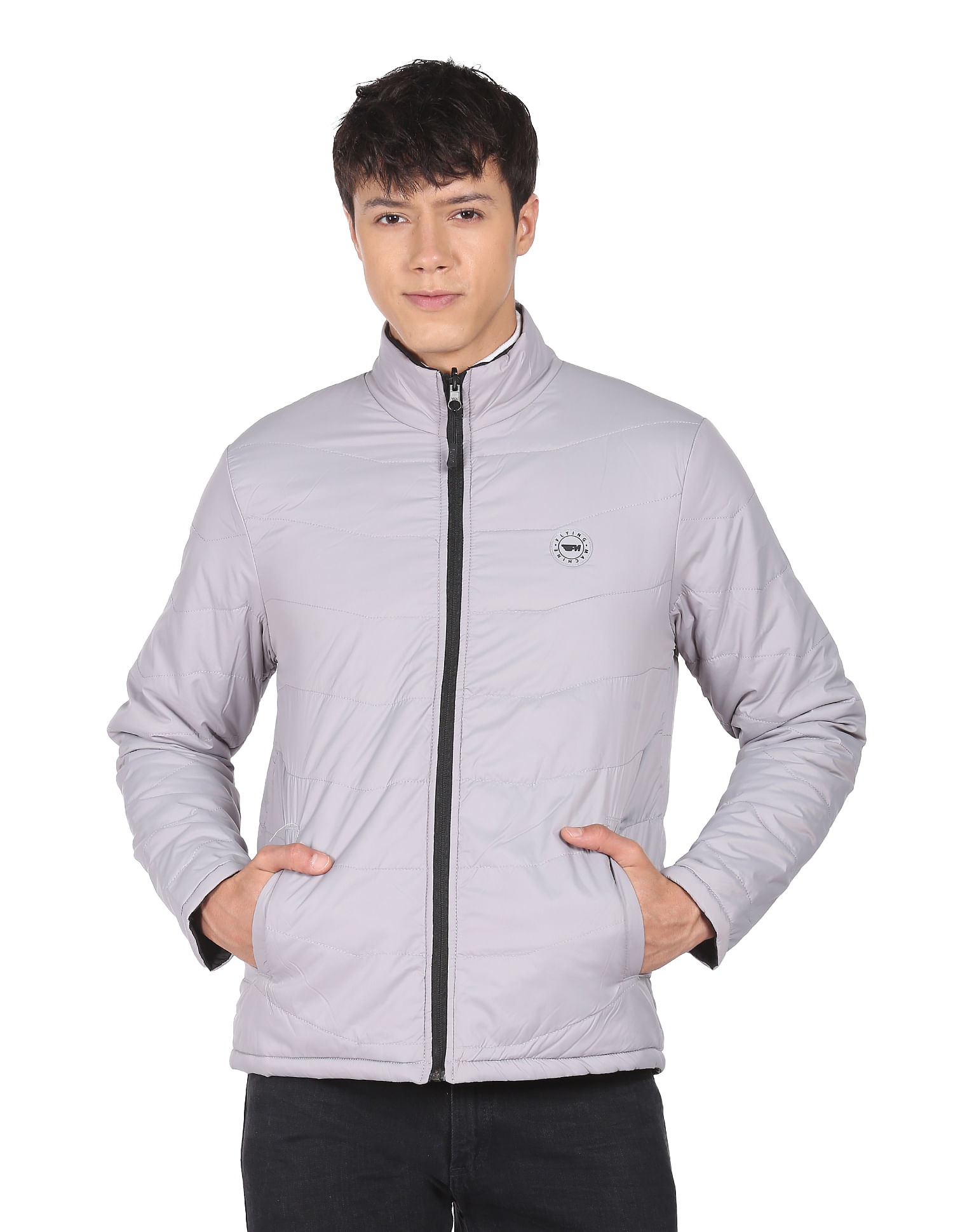 Flying Machine High Neck Reversible Jacket