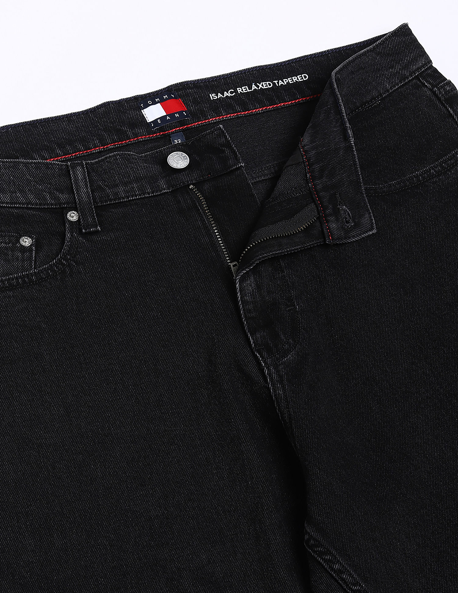 Tommy Hilfiger Rinse-Wash Relaxed-Fit Mid Rise Jeans