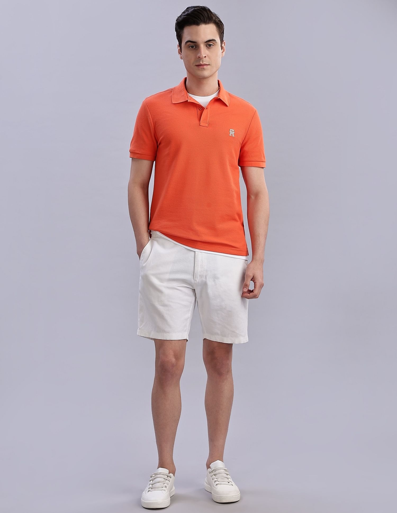 Tommy Hilfiger Solid Regular-Fit Cotton Polo Shirts