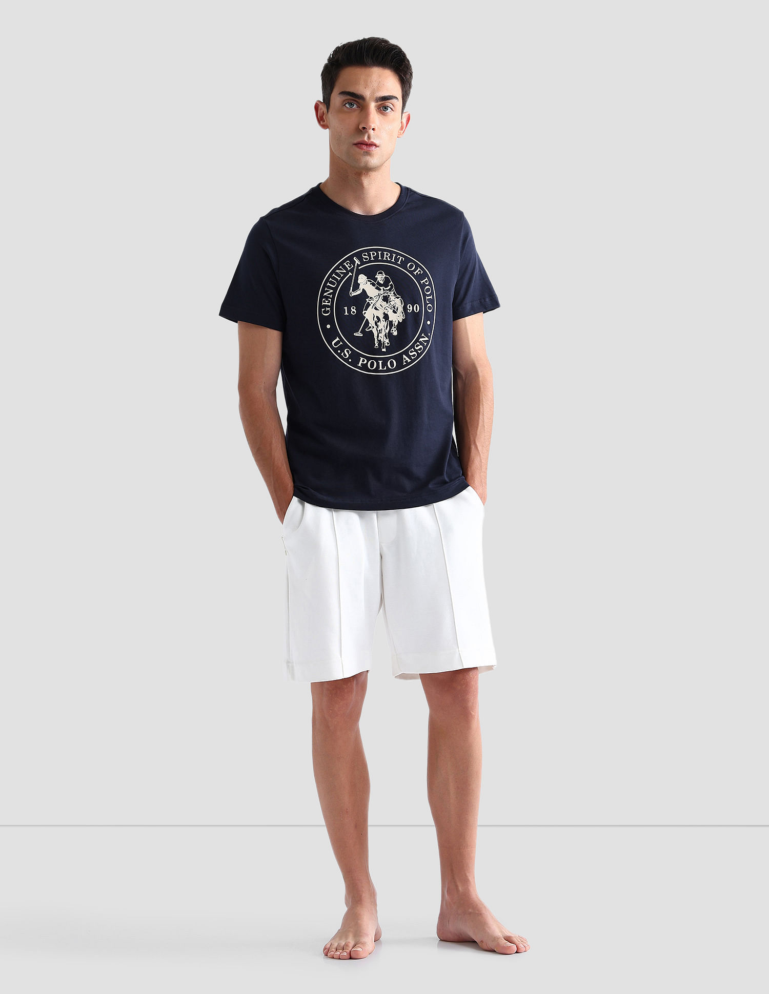 USPA Innerwear Comfort Fit Printed I643 Lounge T-Shirt - Pack Of 1