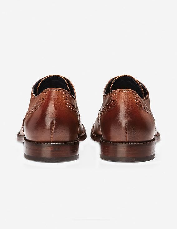 #28 New Brown Leather Cole Haan Derby  shoes 11.5 s-l400.jpg main image 3