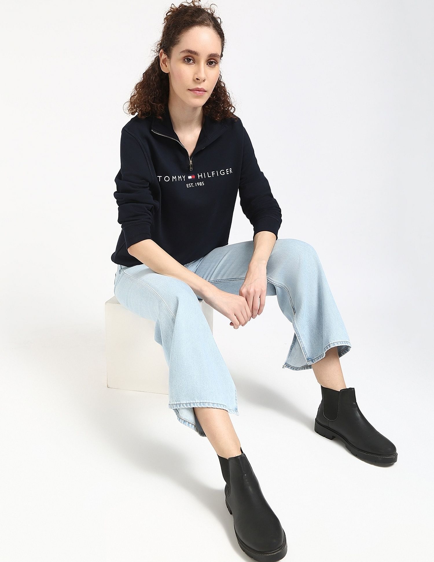 Tommy Hilfiger Regular-Fit Cotton High-Neck Sweatshirt