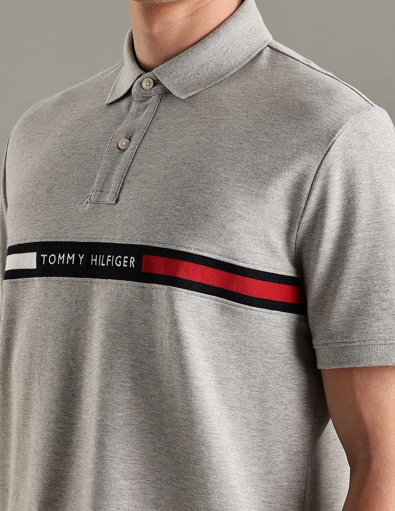 Tommy Hilfiger Logo Regular-Fit Cotton Polo T-Shirt