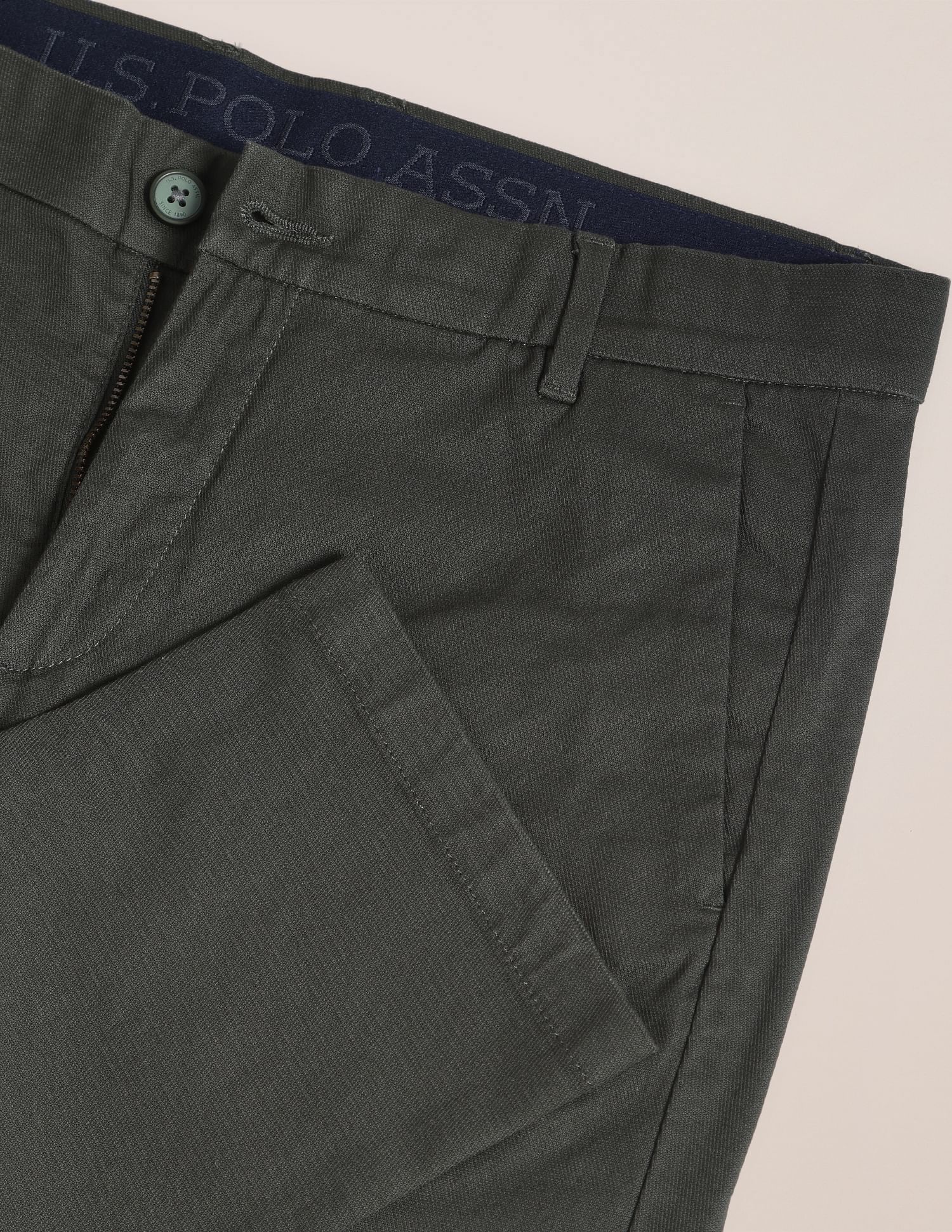 U.S. Polo Assn. Flat Front Denver Slim Fit Trousers