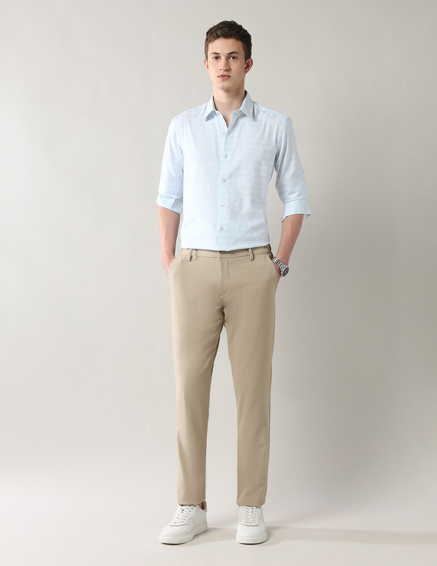Arrow Newyork Manhattan Slim Fit Dobby Shirt