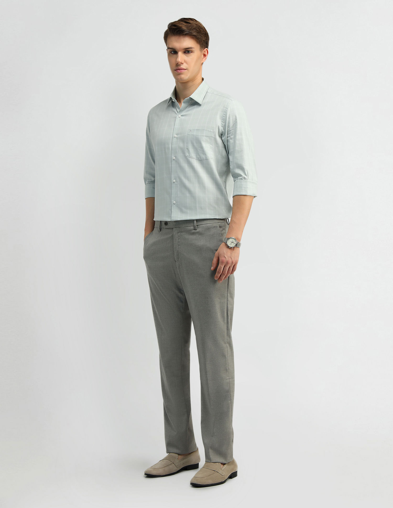 Arrow Tartan Check Twill Formal Shirt