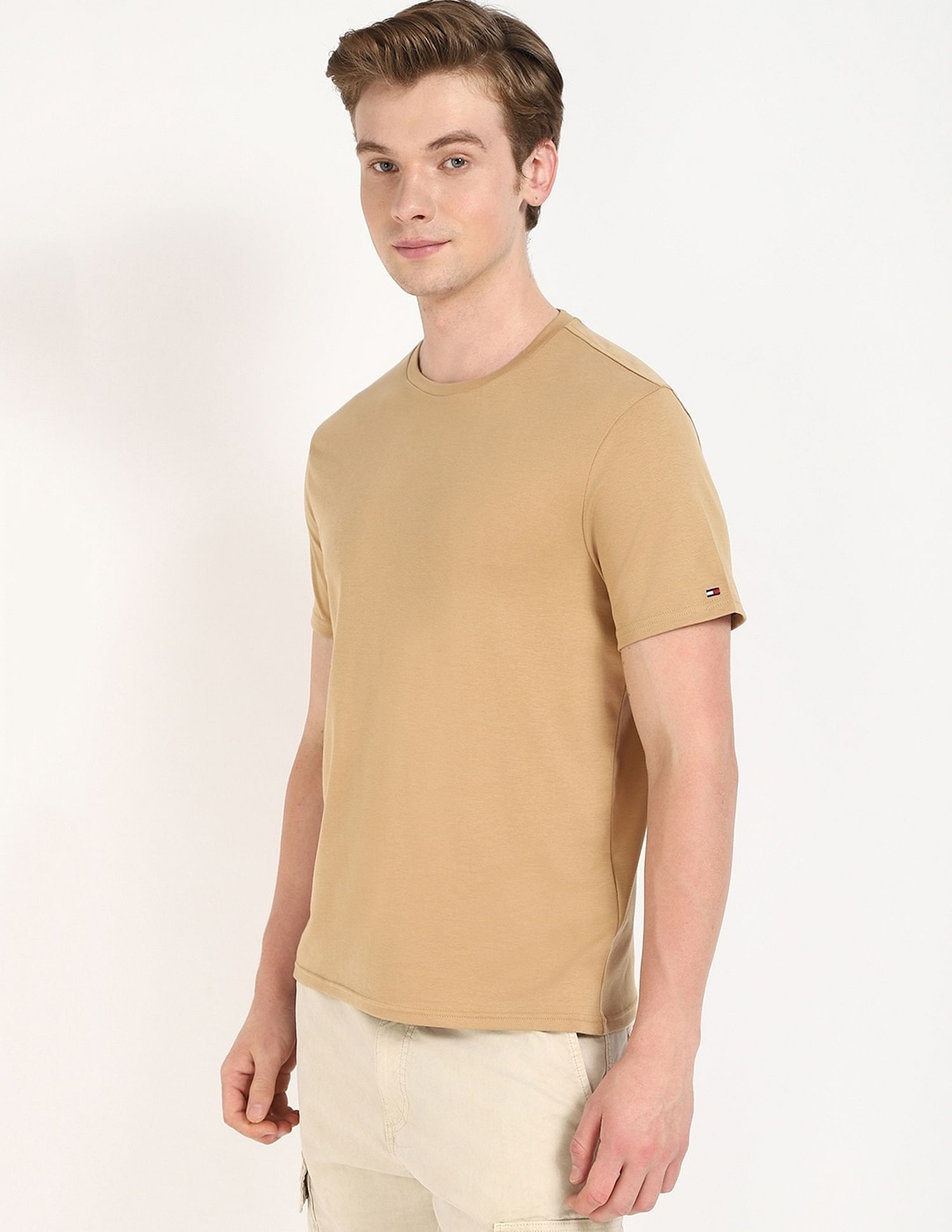 Tommy Hilfiger Solid Regular-Fit Cotton T-Shirt