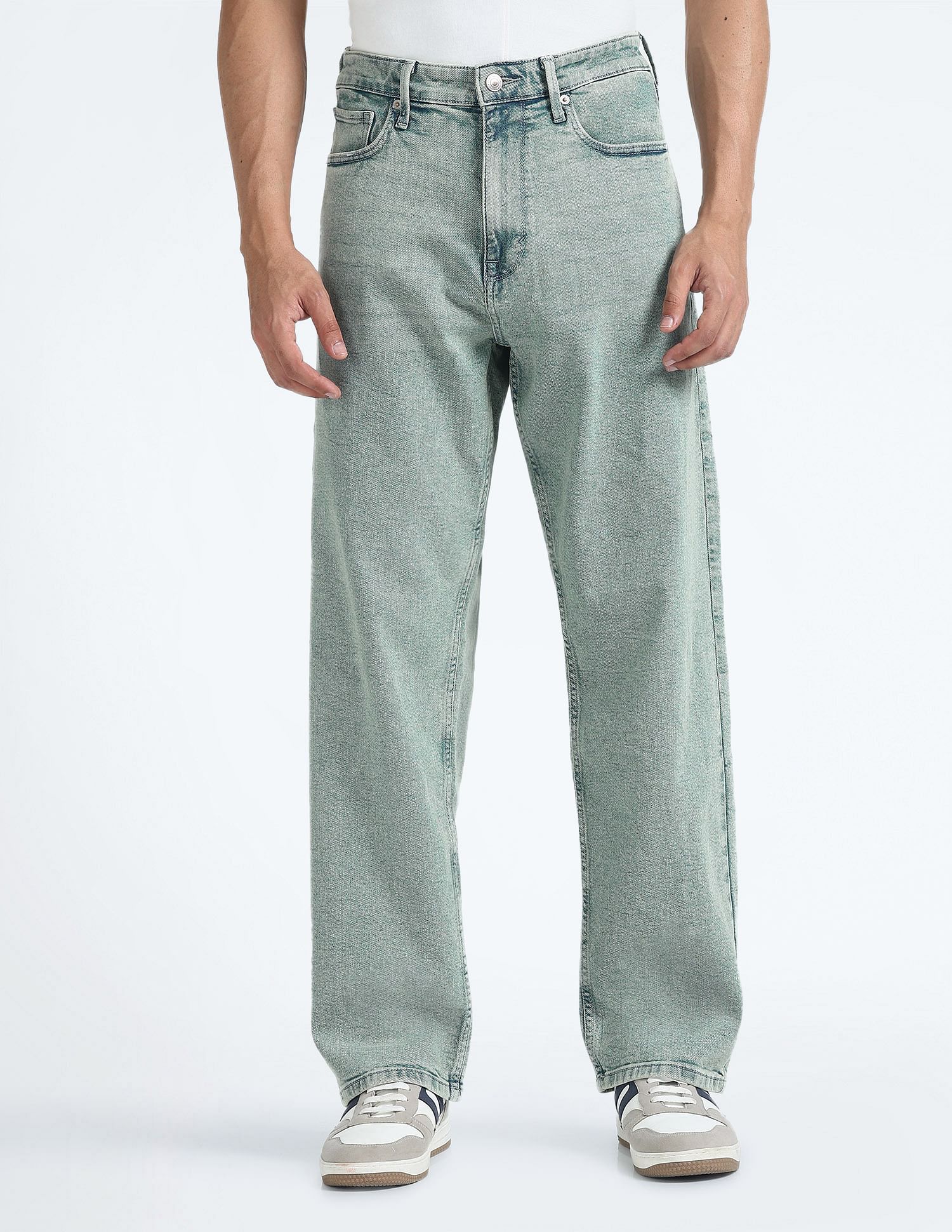 Flying Machine Cobain 90'S Loose Fit Mid Rise Jeans
