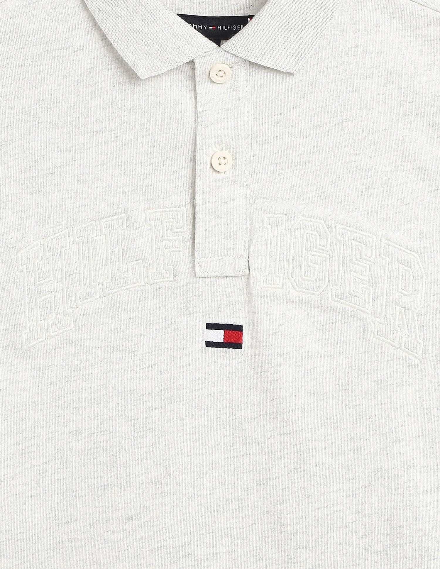 Tommy Hilfiger Kids Boys Printed Regular-Fit Cotton Polo T-Shirt