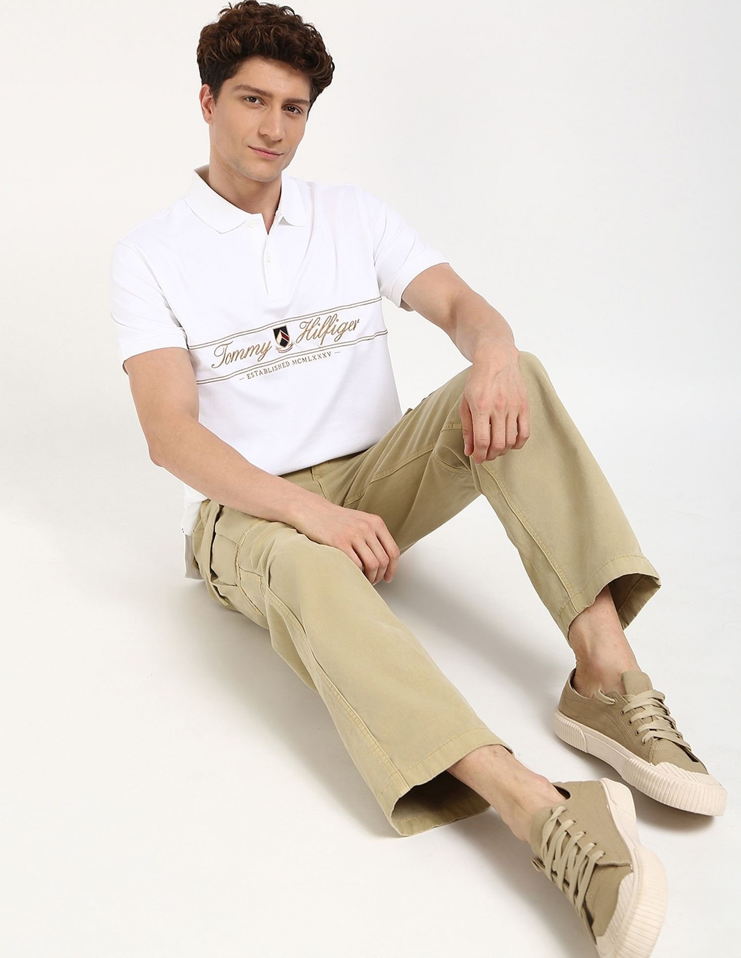 Tommy Hilfiger Embroidered Logo Regular-Fit Cotton Polo Shirt