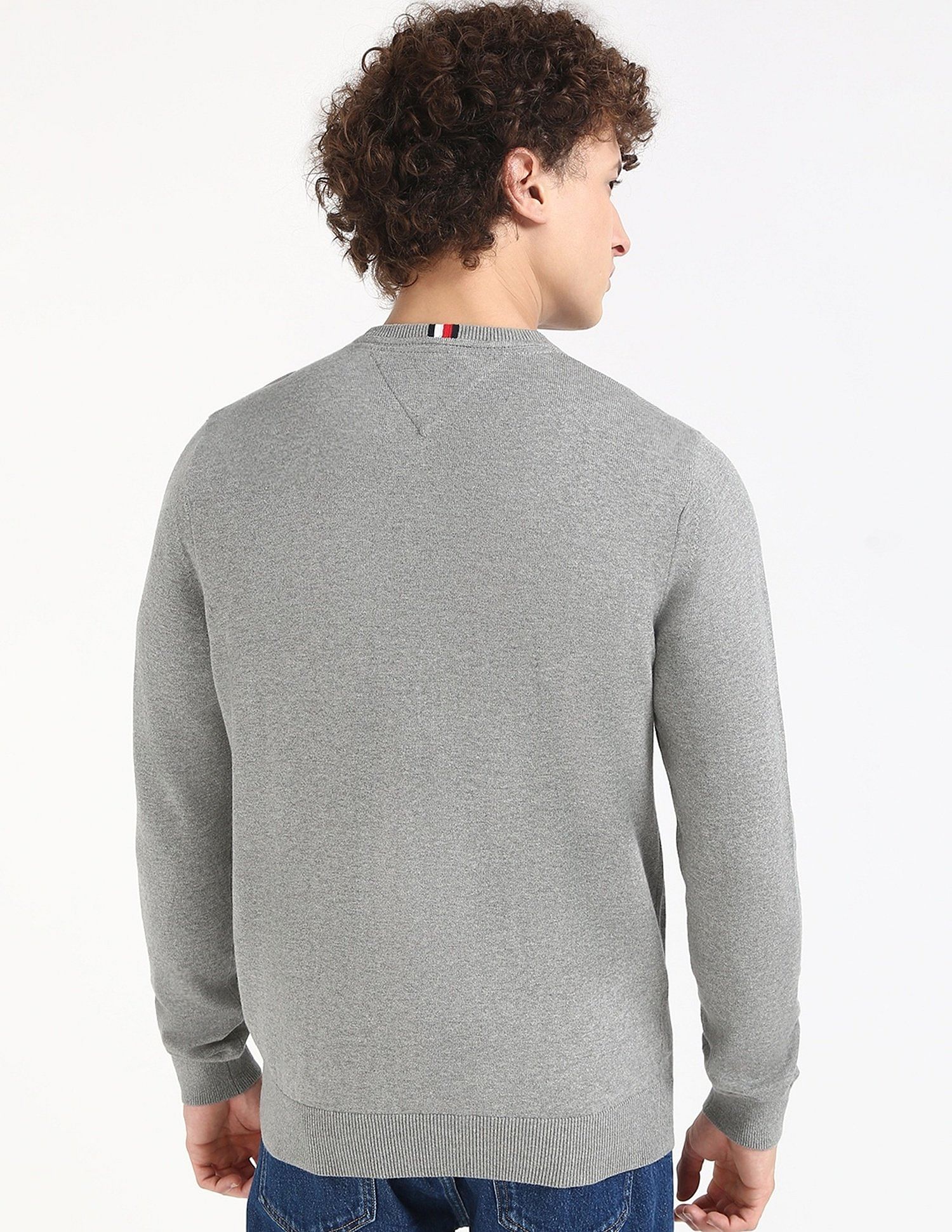 Tommy Hilfiger Solid Regular-Fit Cotton Sweater