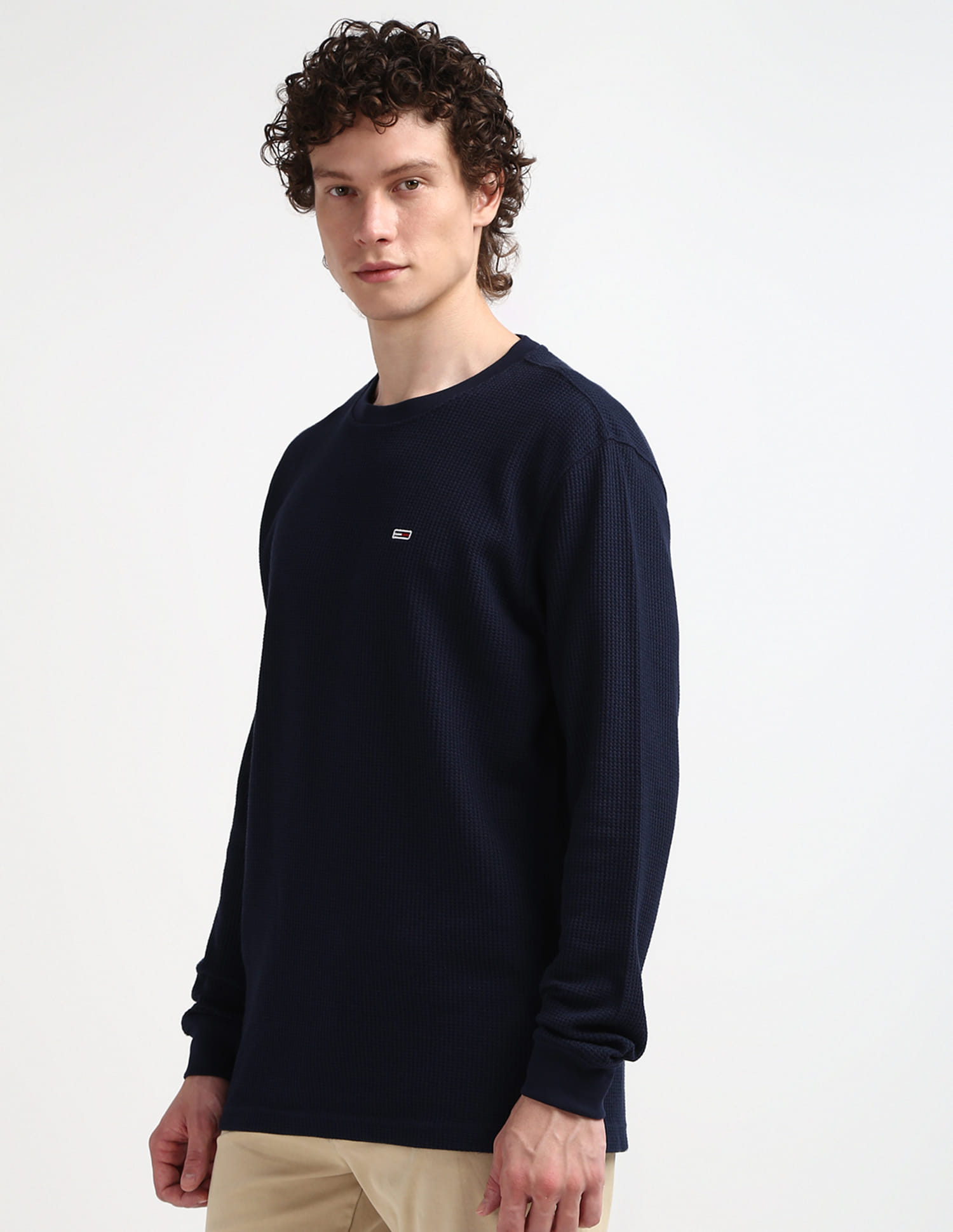 Buy Tommy Hilfiger Long Sleeve Waffle T-Shirt