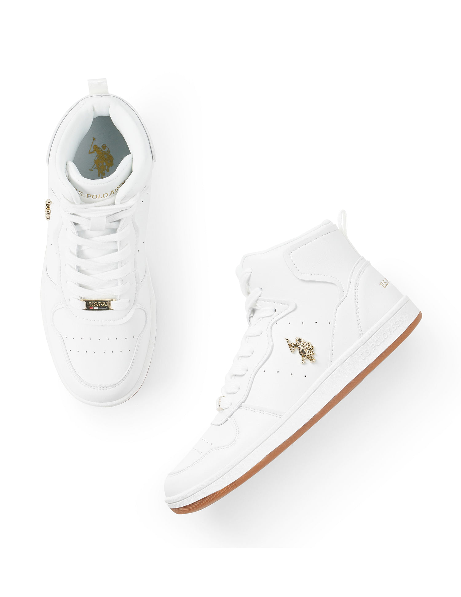 U.S. Polo Assn. Women Round Toe Solid Rowan Sneakers